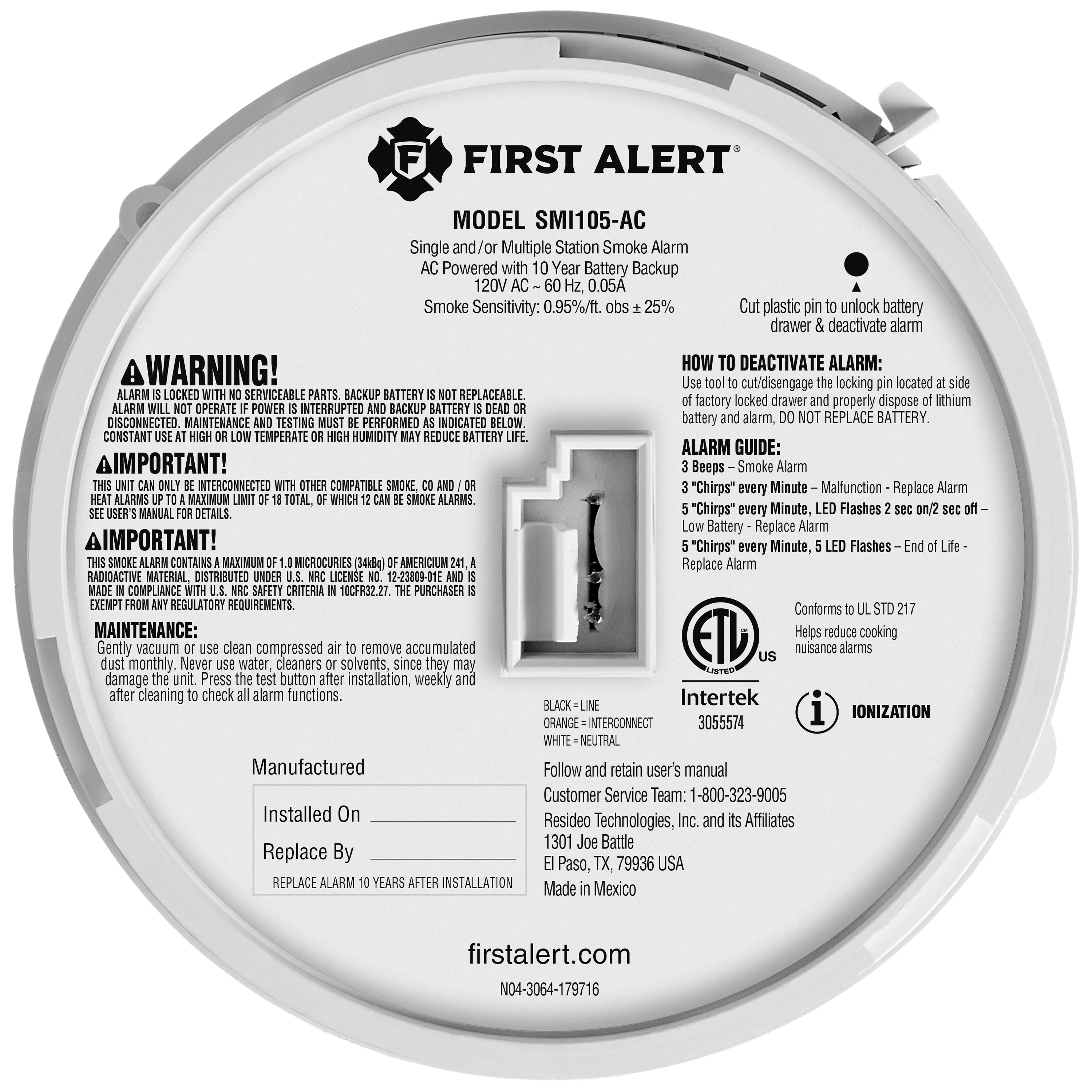 First Alert 1046852 Smoke-Alarms - View #6