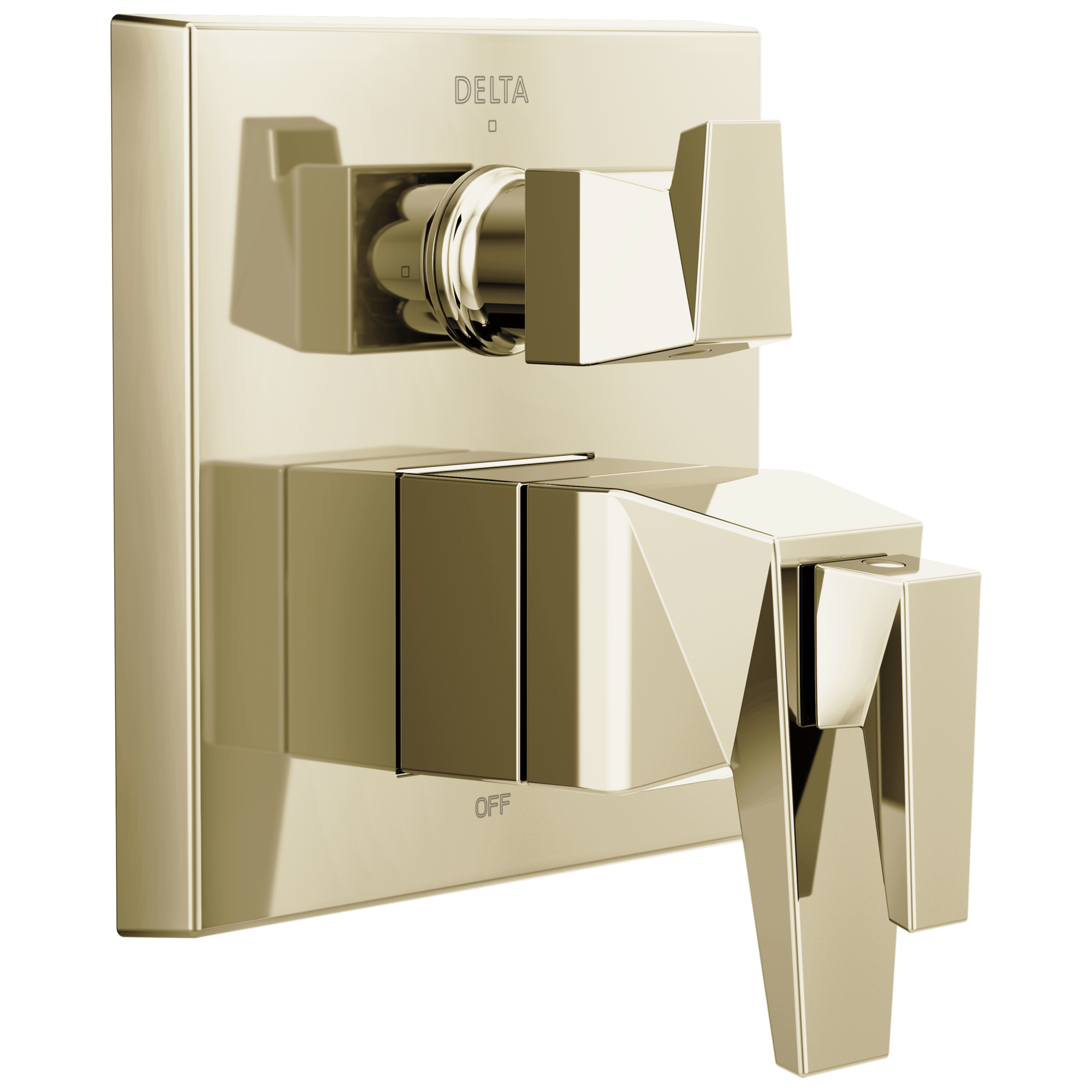 Delta T27T843-PN-PR Trillian Lumicoat Polished Nickel 5.125-Inches Universal Bathtub/Shower Diverter 0.5-Inches -ID