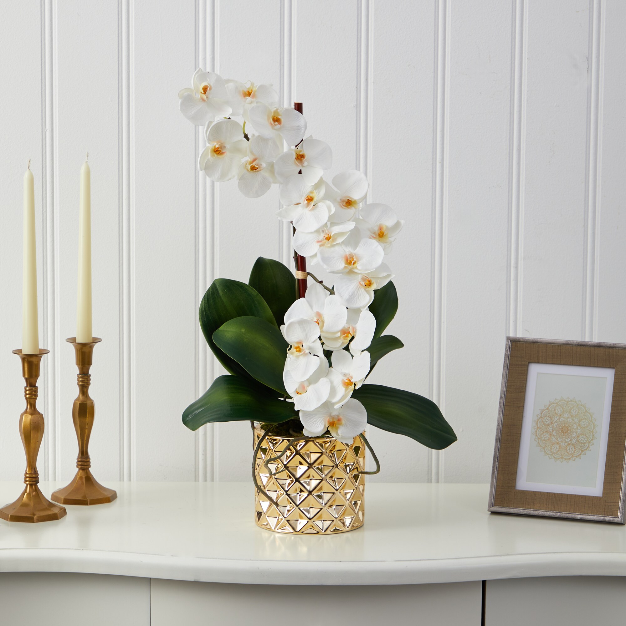 Gold Artificial Flowers (Living Room): 37 Items − Sale: up to −20%