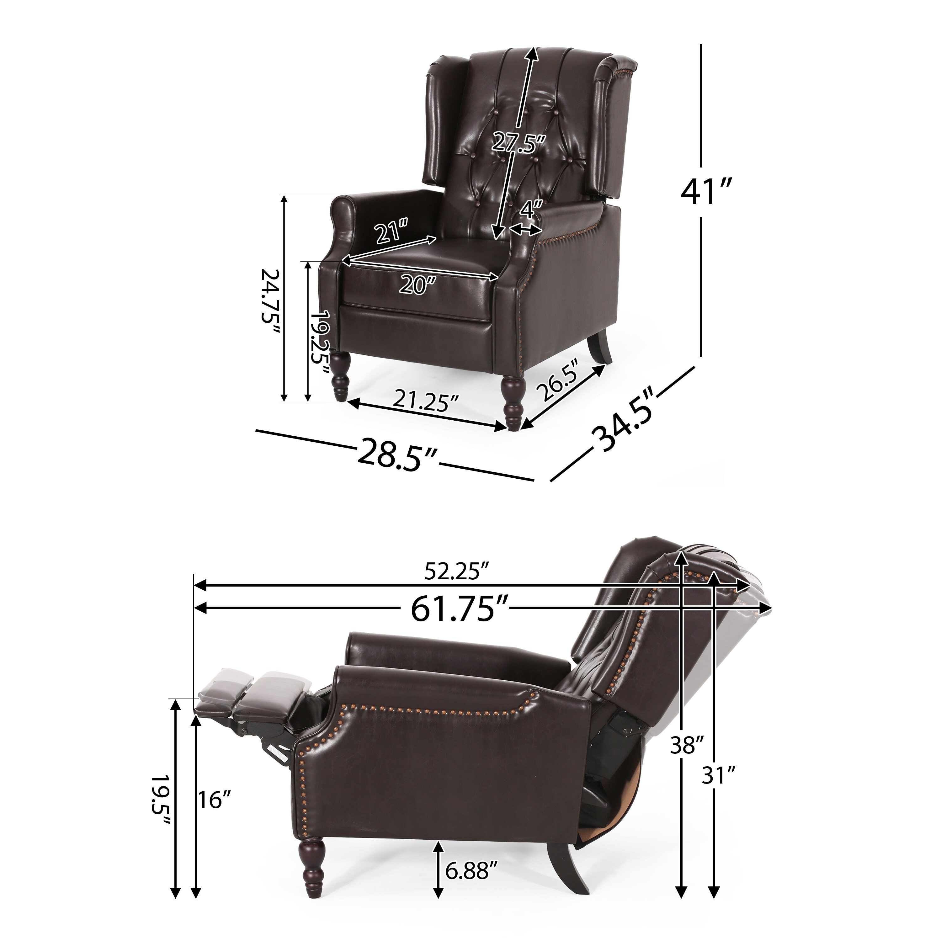 Best Selling Home Decor 312260 recliners - View #6