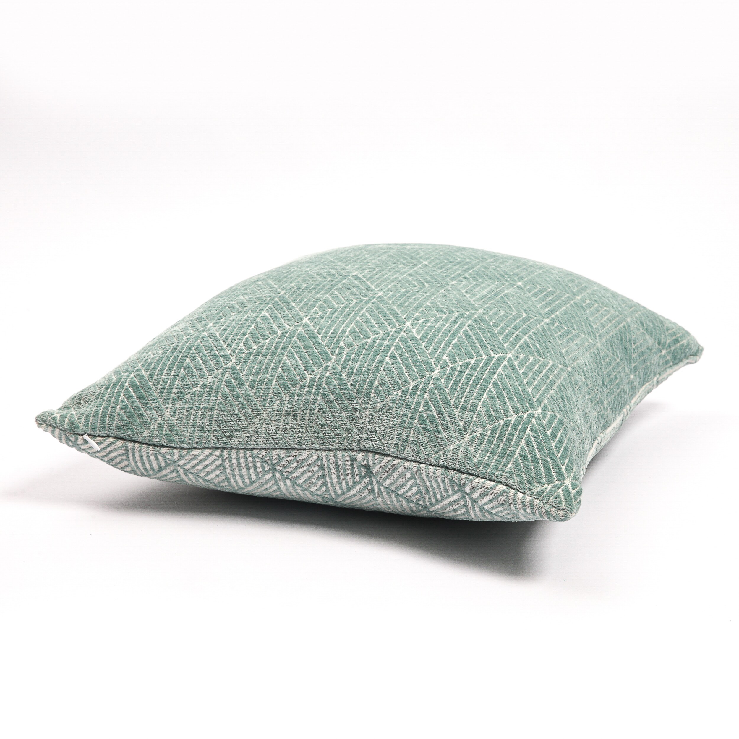 Freshmint 18" Geometric Chenille Reversible Throw Pillow