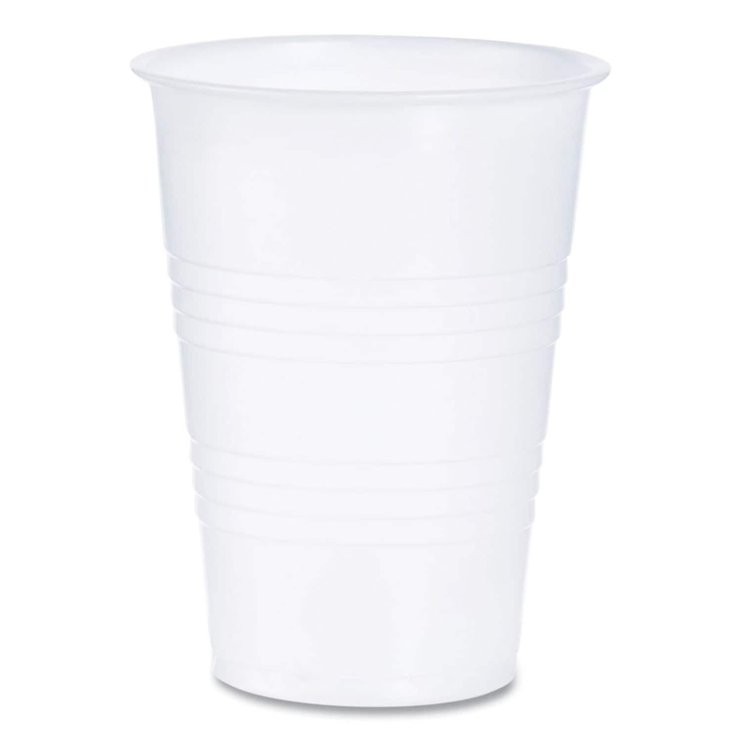 Dart  High Impact Polystyrene Cold Cups 10 oz Translucent 100 Cups Sleeve 25 Sleeves Per Carton