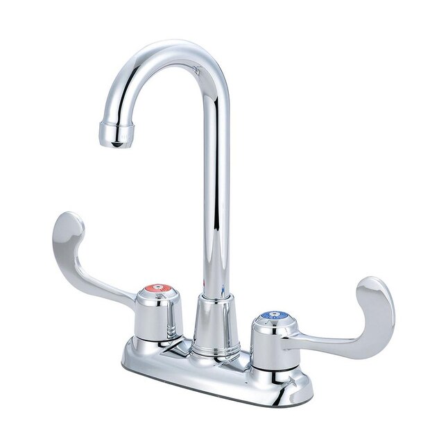 Pioneer Industries Legacy Polished Chrome 2-Handle Deck-Mount High-Arc Handle Kitchen Faucet (Deck Plate Included) Pioneer Industries Legacy Polished Chrome 2-Handle Deck-Mount High-Arc Handle Kitchen Faucet (Deck Plate Included)