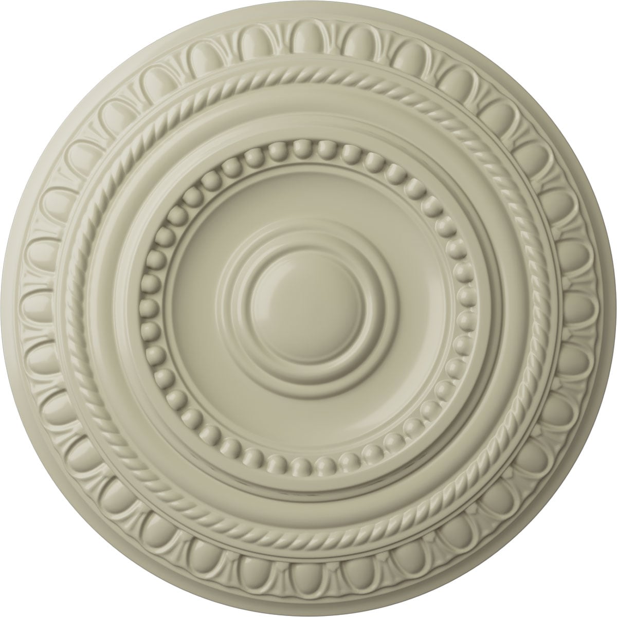 Ekena Millwork CM15ARCYF Artis 15.75-in W x 15.75-in L Painted Clear Yellow Polyurethane Whole Ceiling Medallion