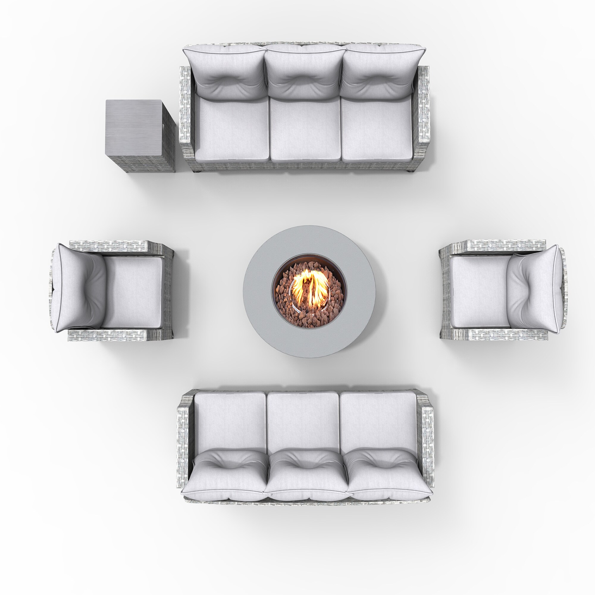 Moda Furnishings 2160-1802-3S Patio-Conversation-Sets - View #4