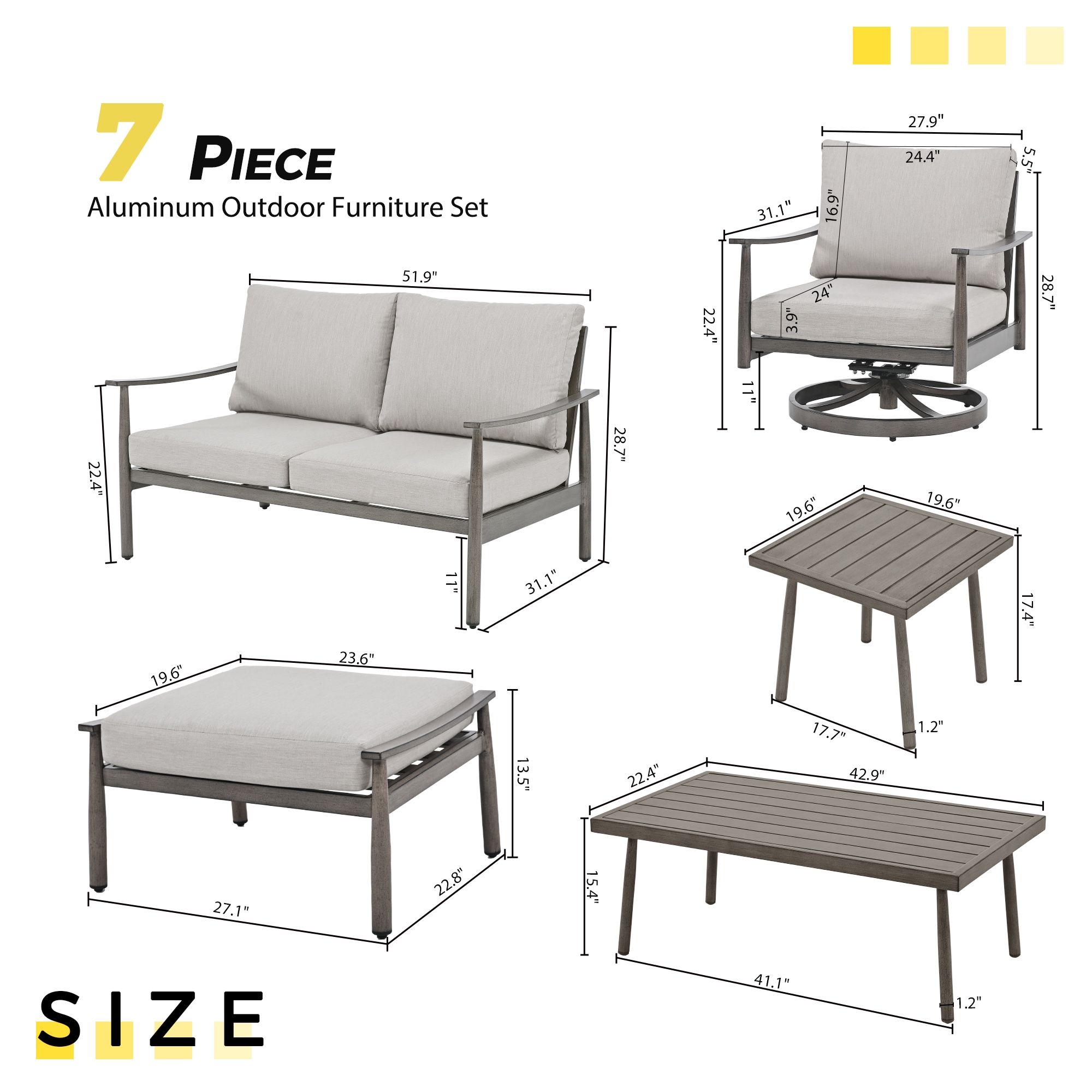  CP-SF7-GG-B4-WL2 Patio-Conversation-Sets - View #2