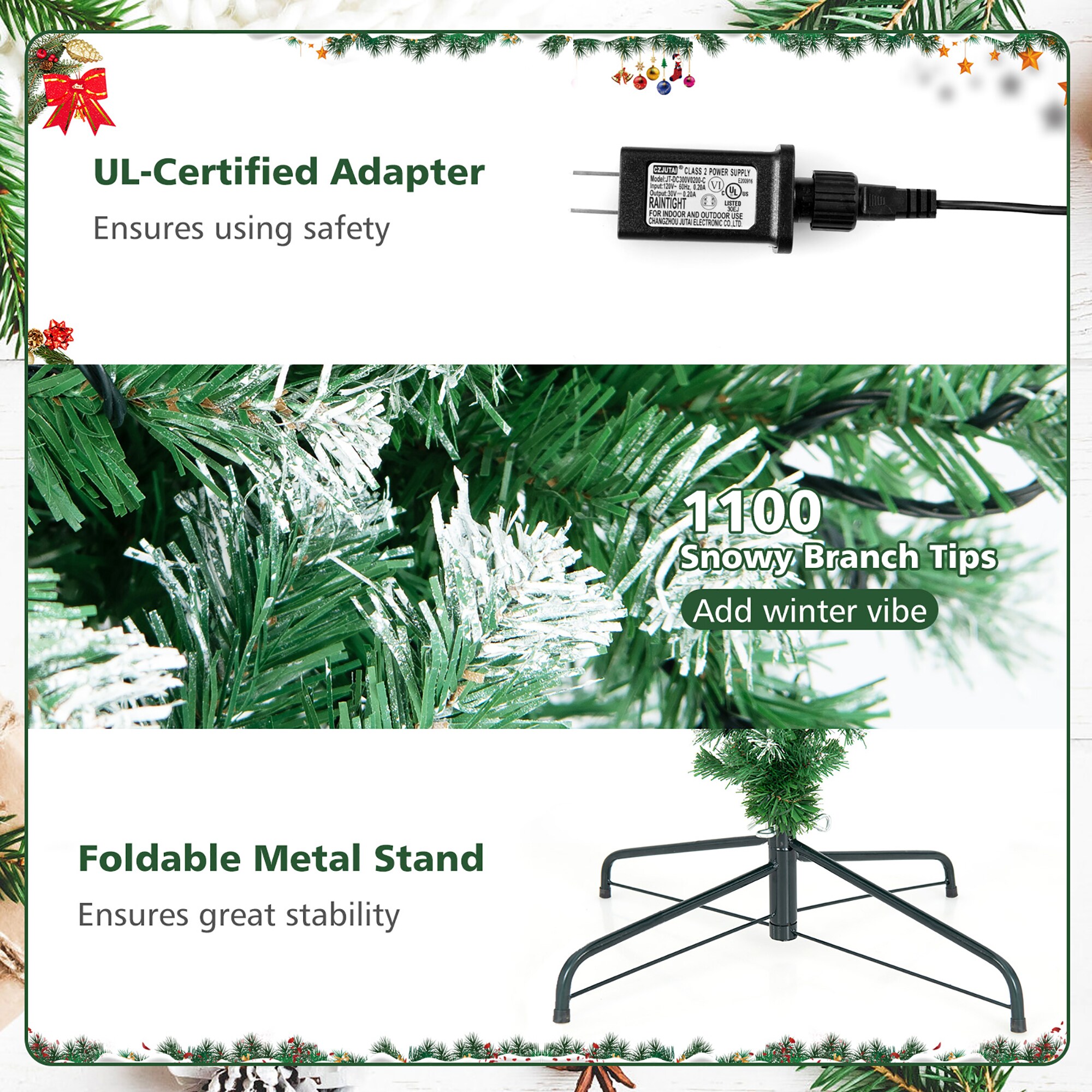 Costway CM23975 Artificial-Christmas-Trees - View #9