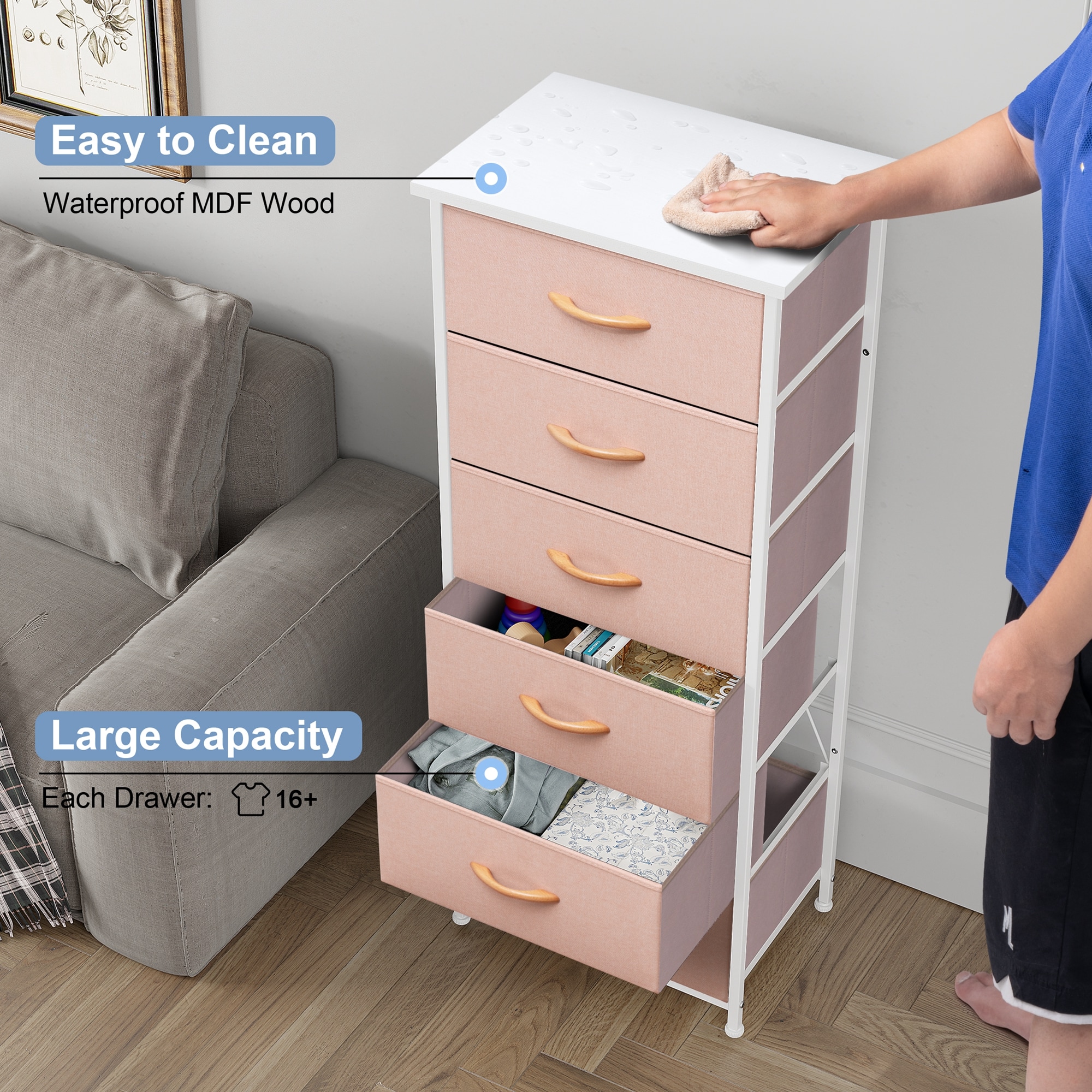 CloudFly CL-HD013PNK dressers - View #8