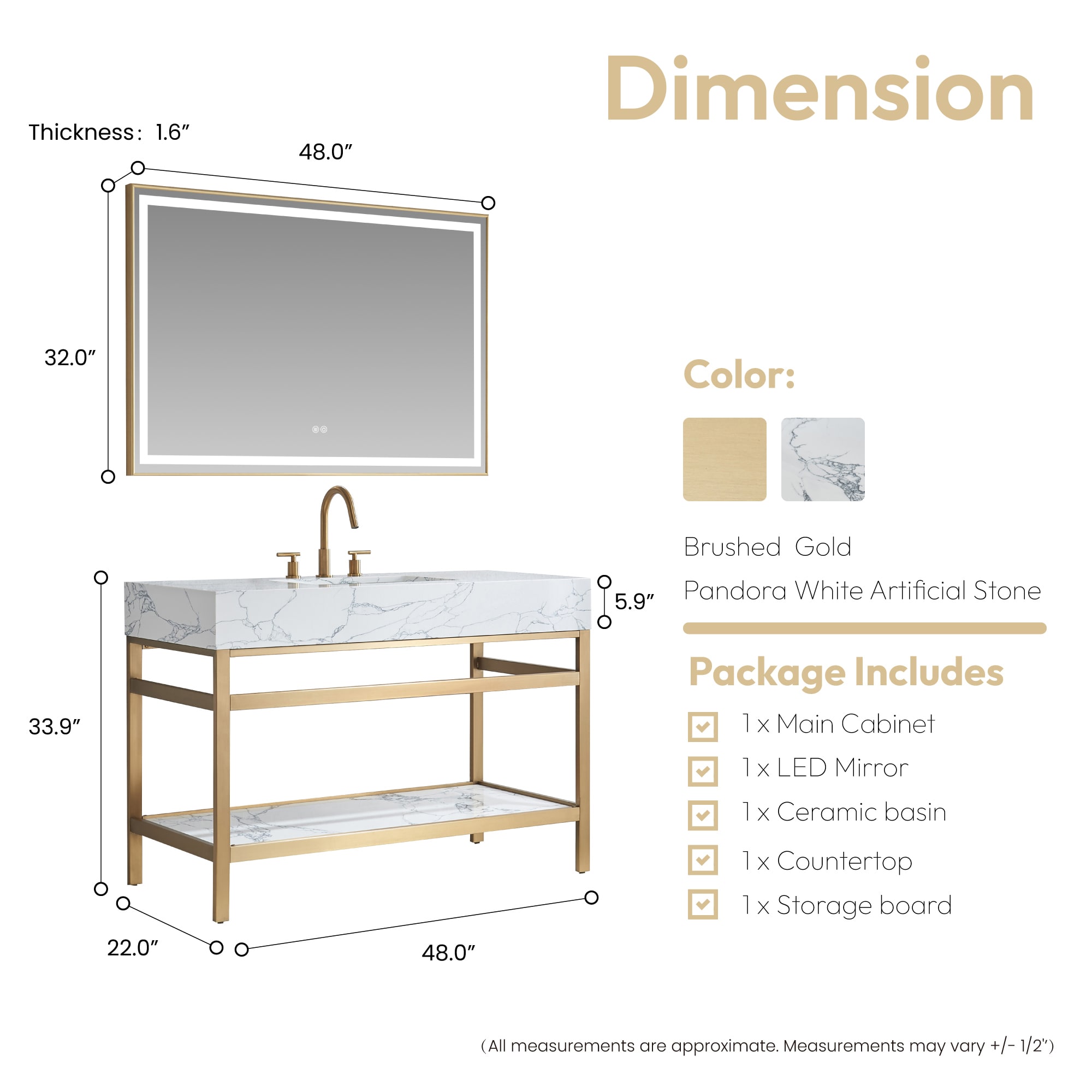 Vinnova 702748-BG-PH Bath-Vanity-Combo - View #12