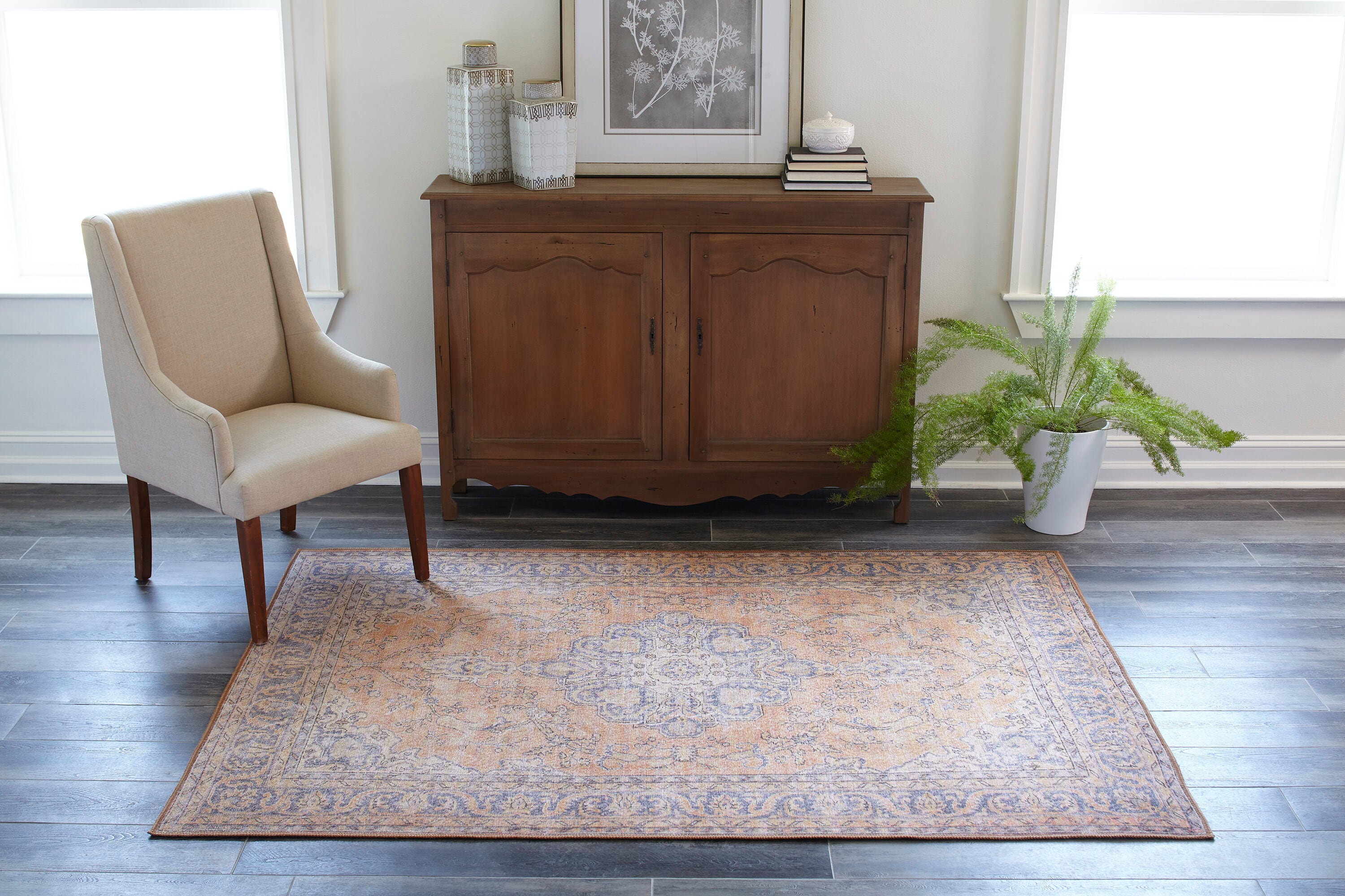 Momeni AFSHAAFS11COP850C Afshar 9 x 12 (ft) Loomed Polyester Copper Rectangular Indoor Vacuum regularly Area rug