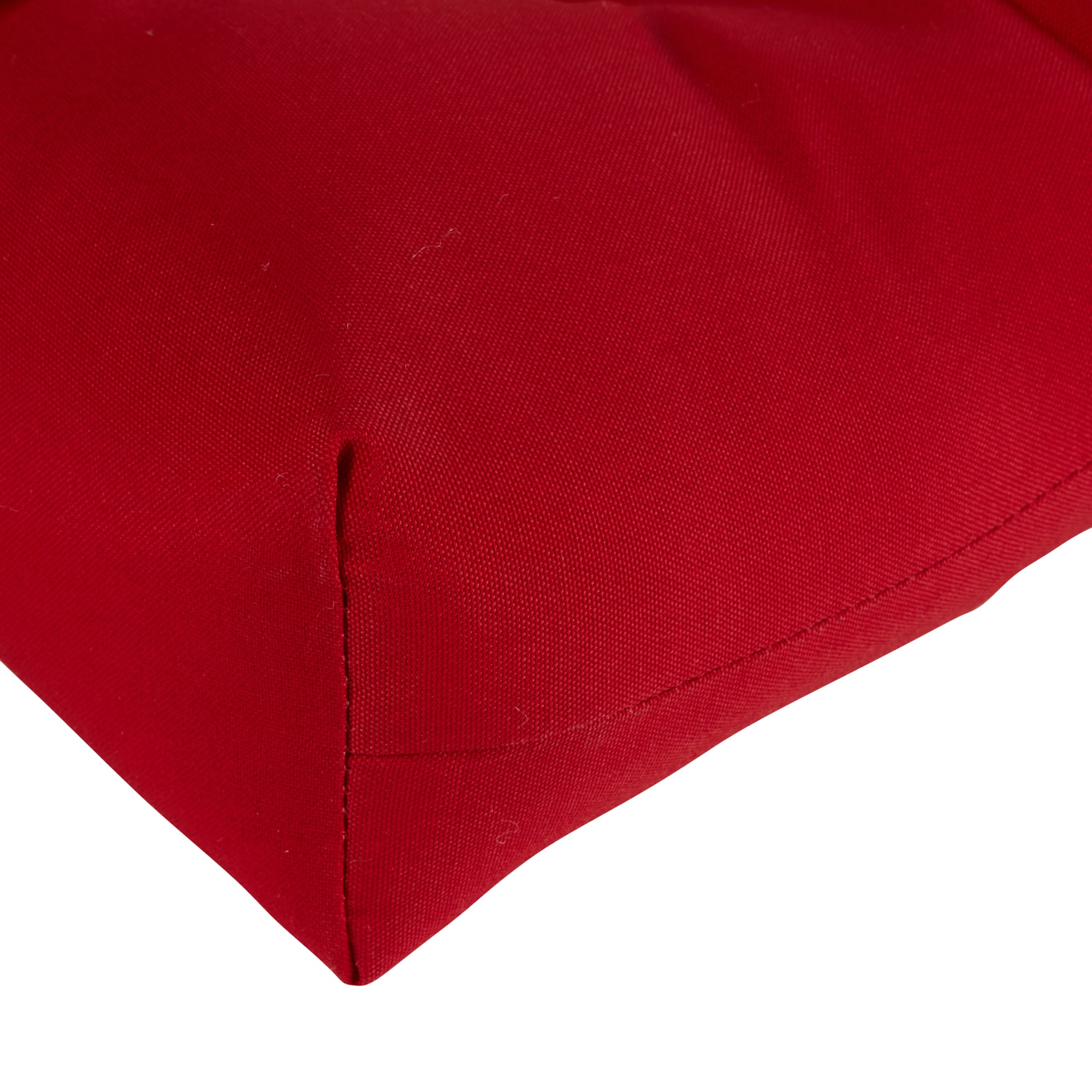 Salsa Red Polyester Outdoor Bench Seat Cushion 44 x 17 Inch