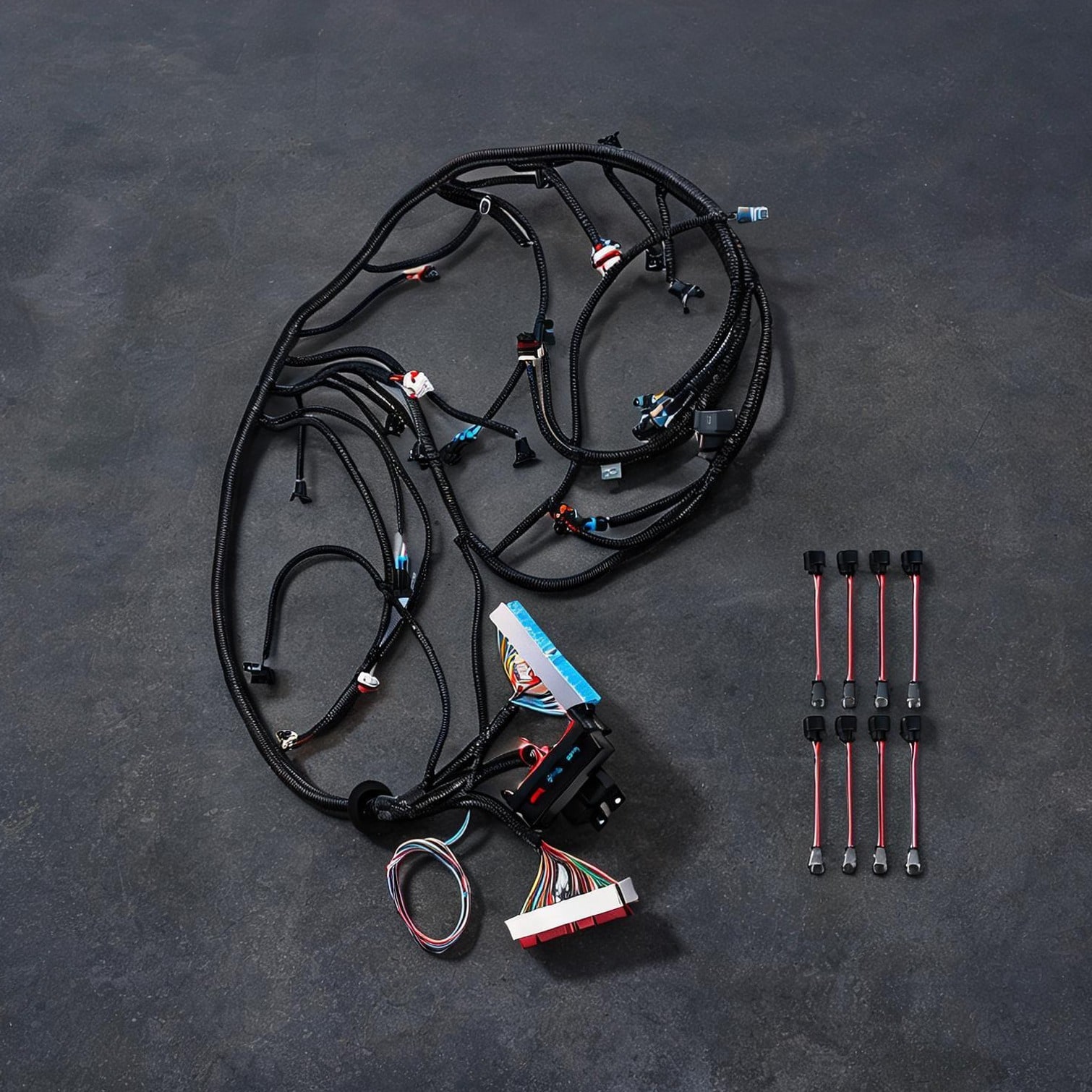 SunJet Engine Wiring Harness Automobile and Motorcycle Air featuring 12.6 x 12.5 x 5.5 in with LS1