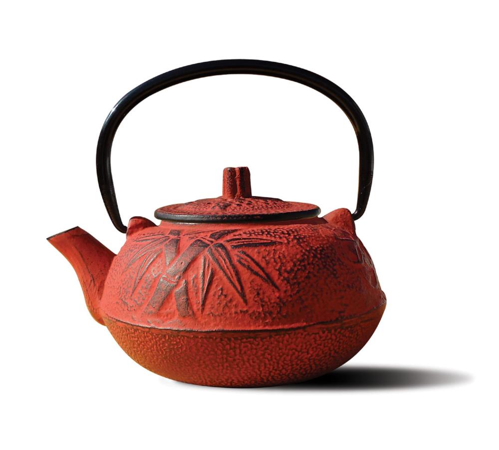 Old Dutch Cast IronSuzume Teapot 24-Ounce Red 