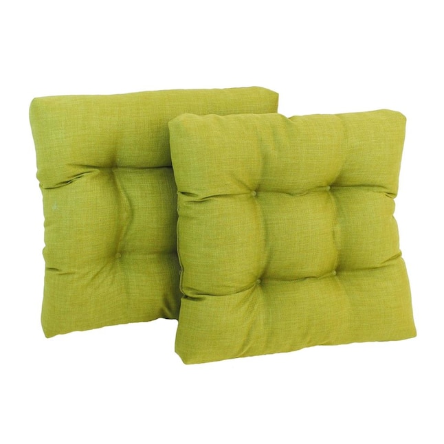 Blazing Needles Dacron 2 Piece Lime Patio Chair Cushion In The Furniture Cushions Department At Com - Lime Green Patio Chair Pads