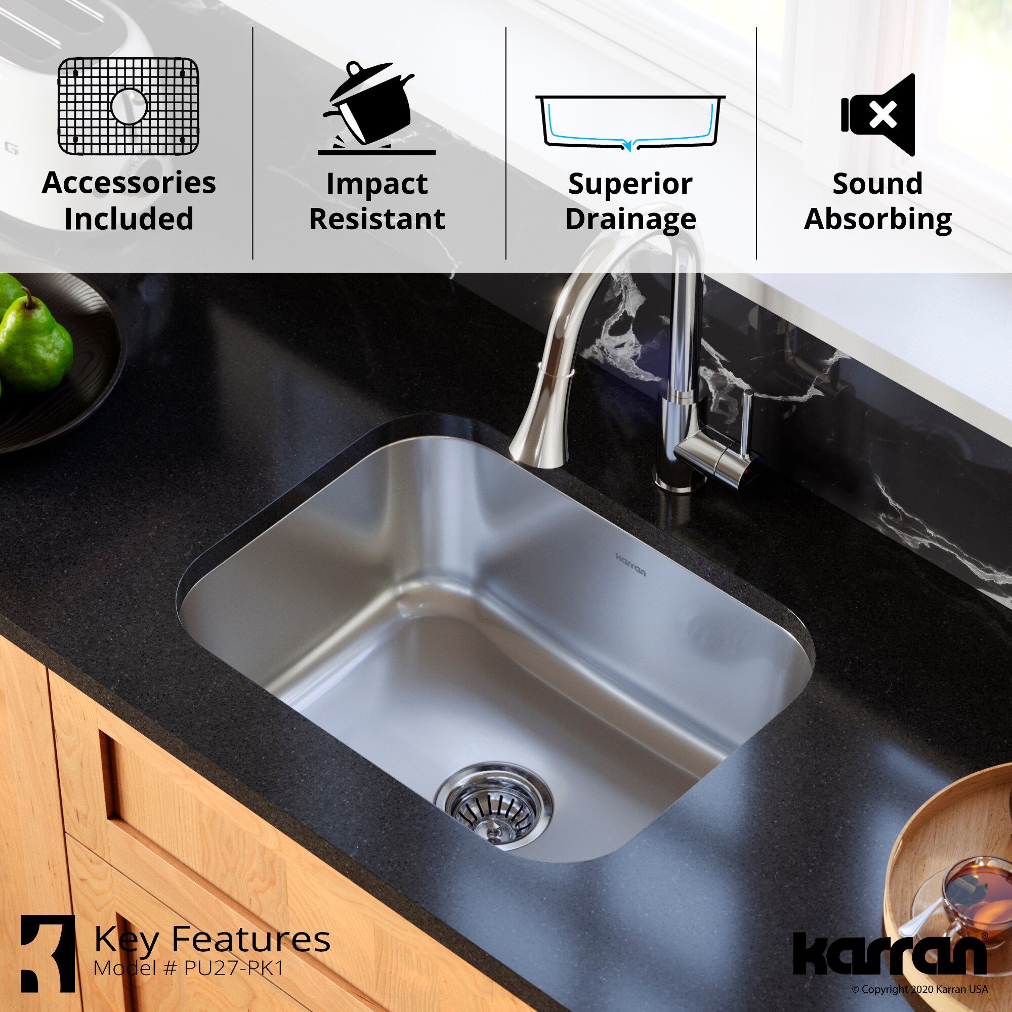 Karran PU27-PK1 Kitchen-Sinks - View #7