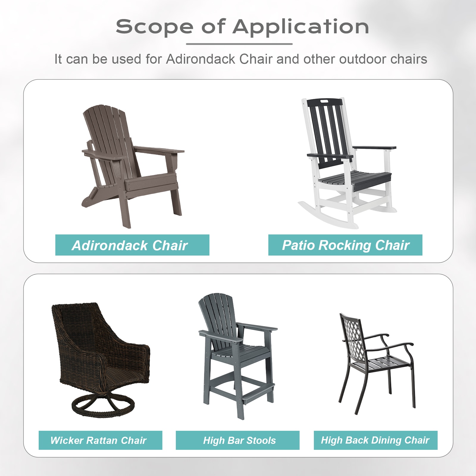 Aoodor A382-PLNLN Patio-Furniture-Cushions - View #9