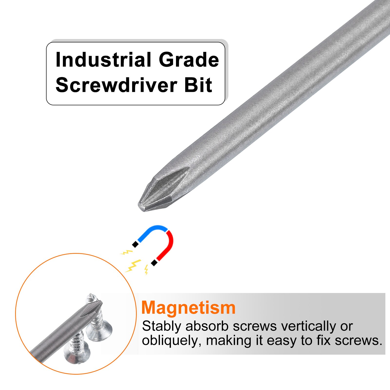 Harfington 2pcs #1 Phillips Screwdriver Bit PH1 1/4 inch Hex Shank