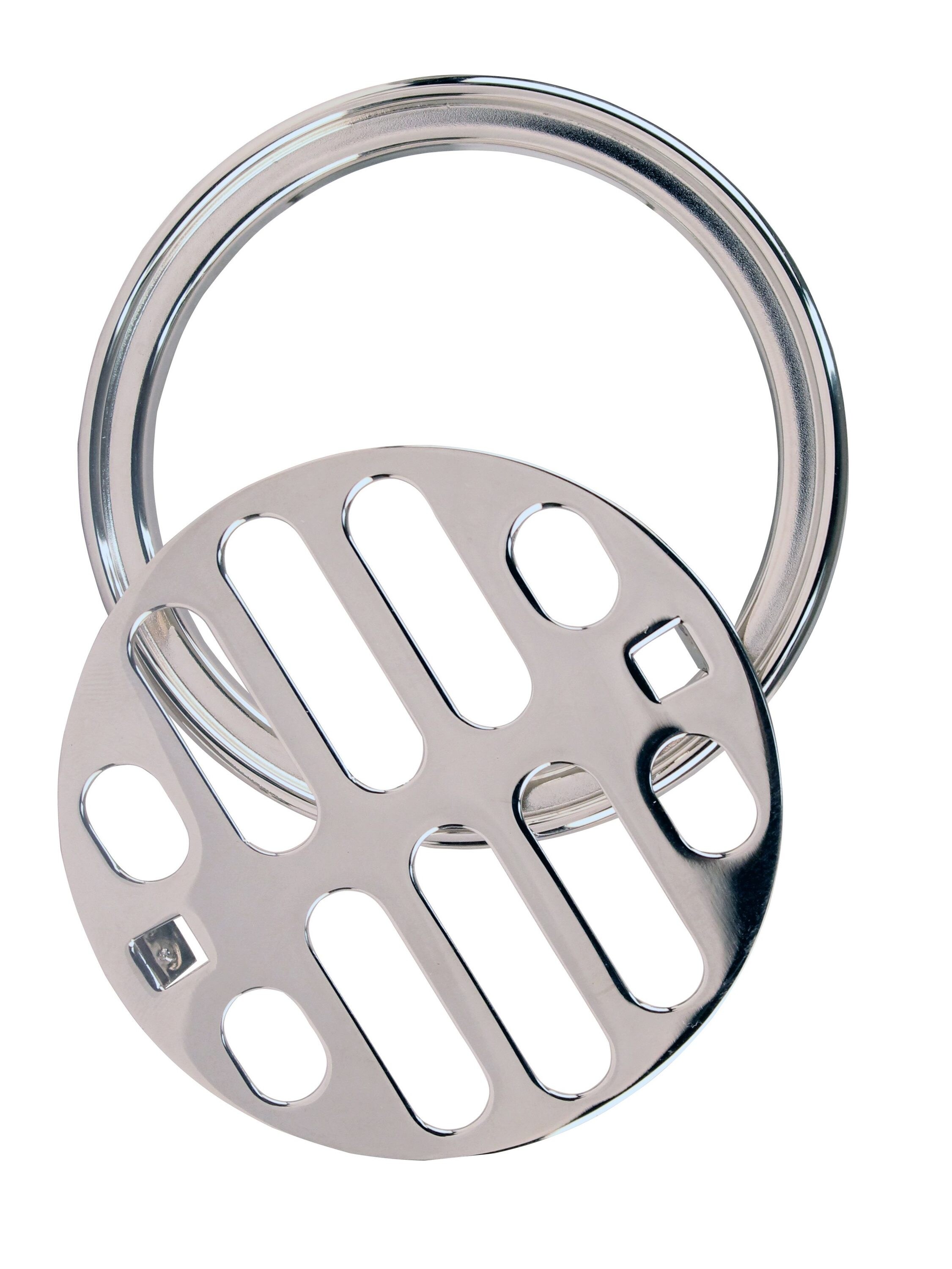 WESTBRASS D317-26 Shower Strainer Grill and Crown 3-1/2" Od Snap-in Polished Chrome