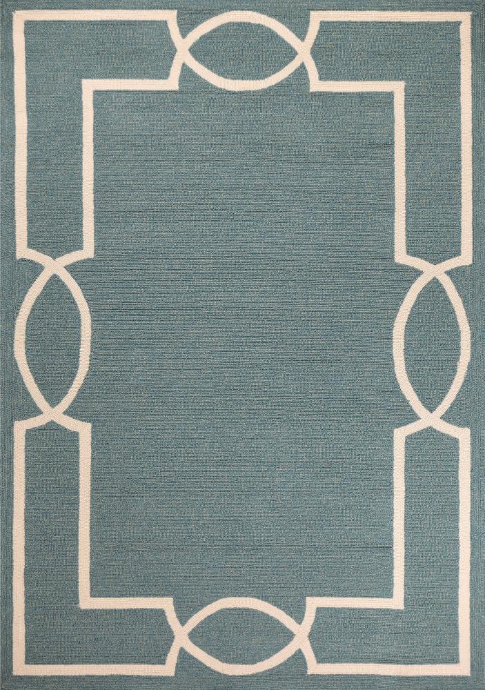 Everyday Woven EVE522521X34 2 x 3 (ft) Hooked Polypropylene Spa Rectangular Outdoor Border Mid-Century Modern Area rug