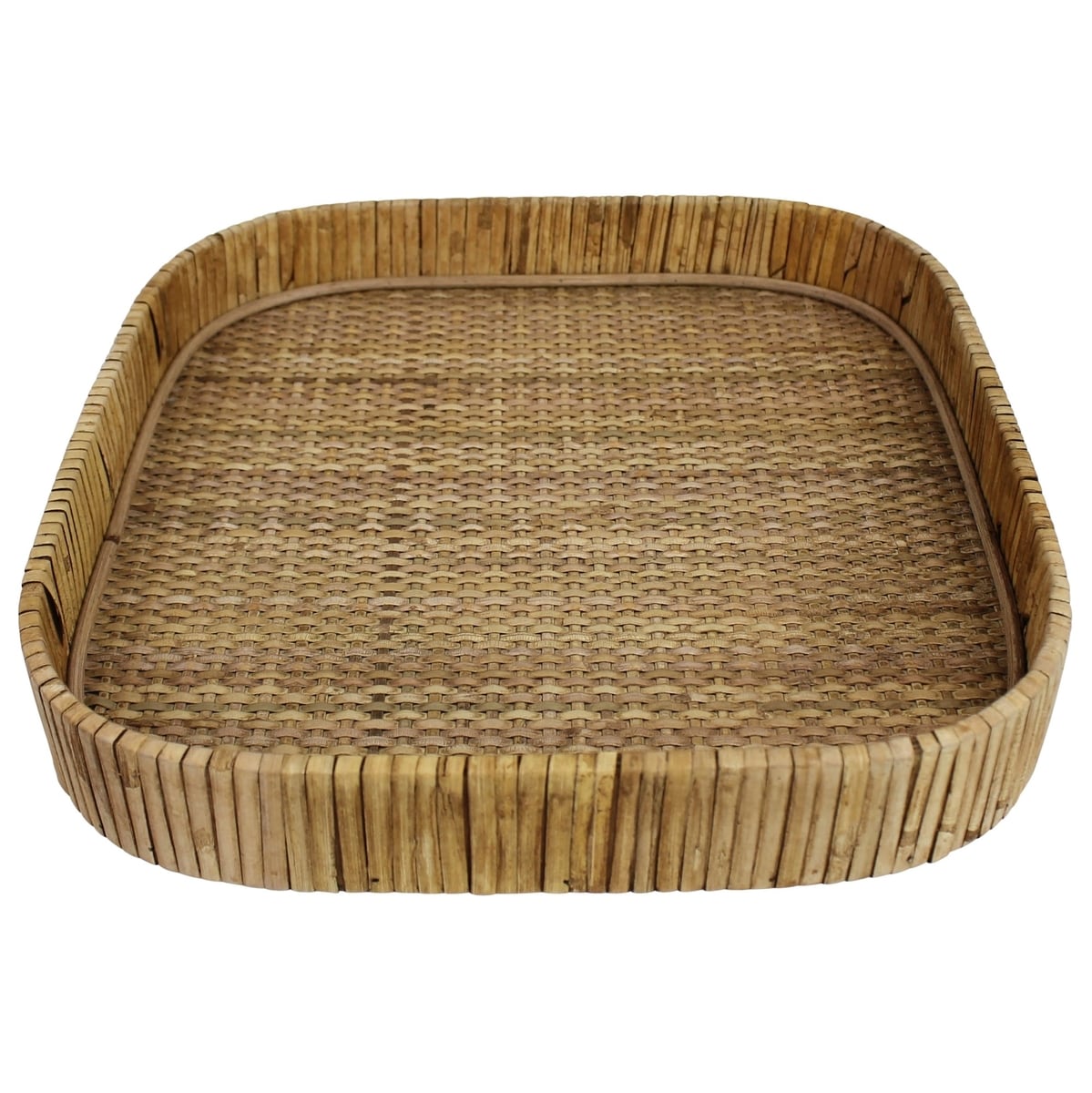 HomeRoots 4000397898 2-in x 13-in Natural Rectangle Serving Tray