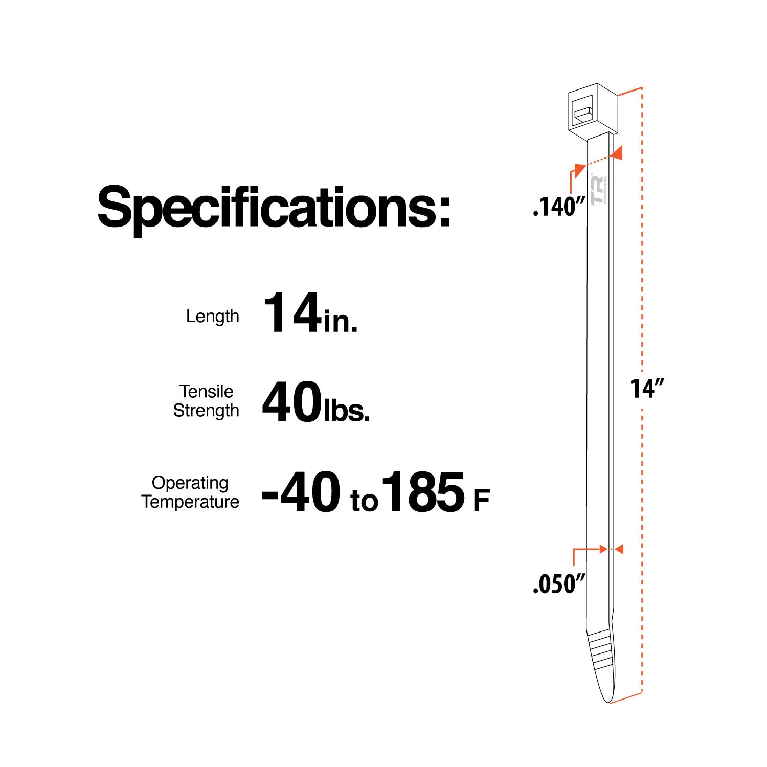 TR Industrial TR88304N-2PK Cable-Ties - View #5