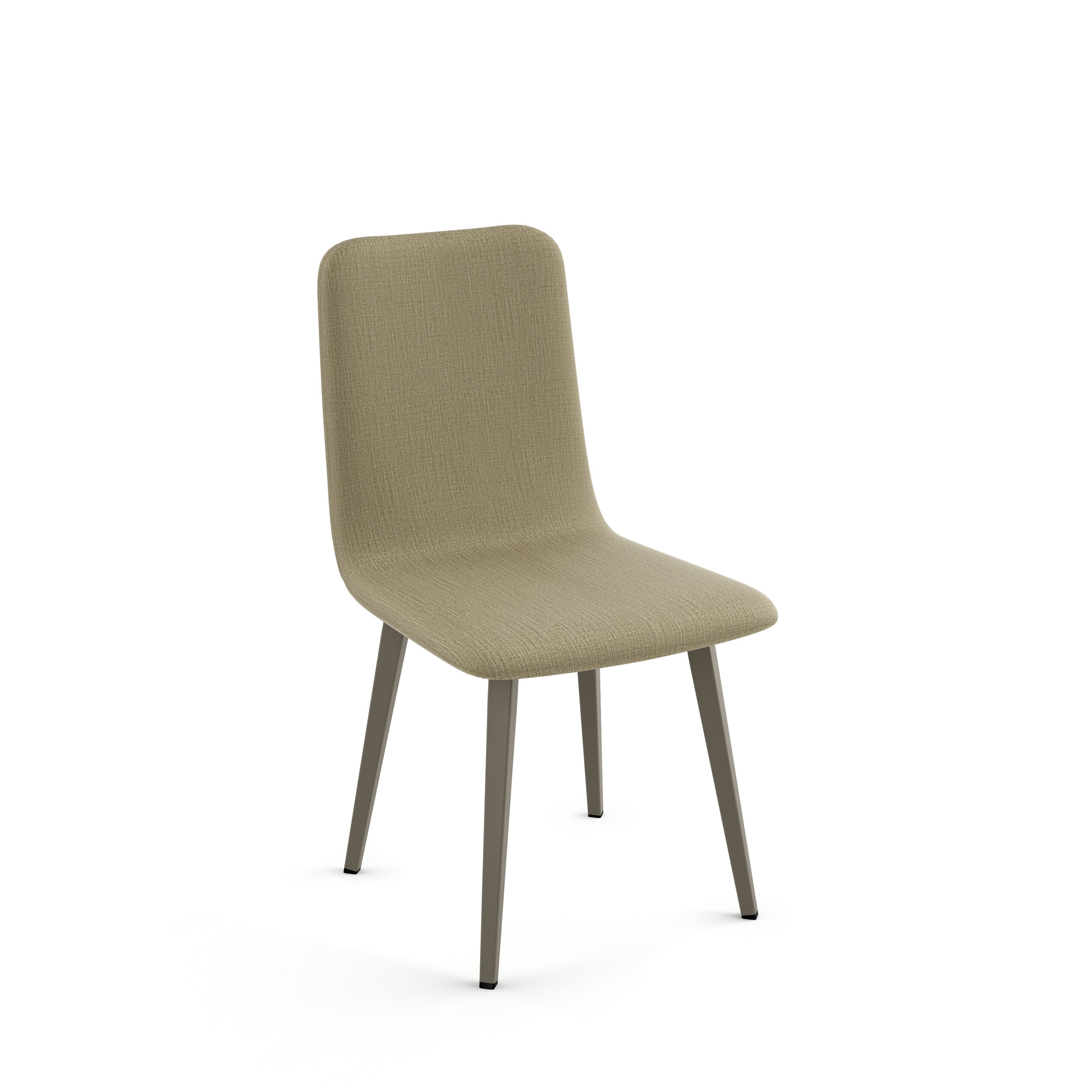 Amisco 34533-WE/1B56HOF4 Watson Contemporary/Modern Polyester/Polyester Blend Upholstered Dining Side Chair (Metal Frame)