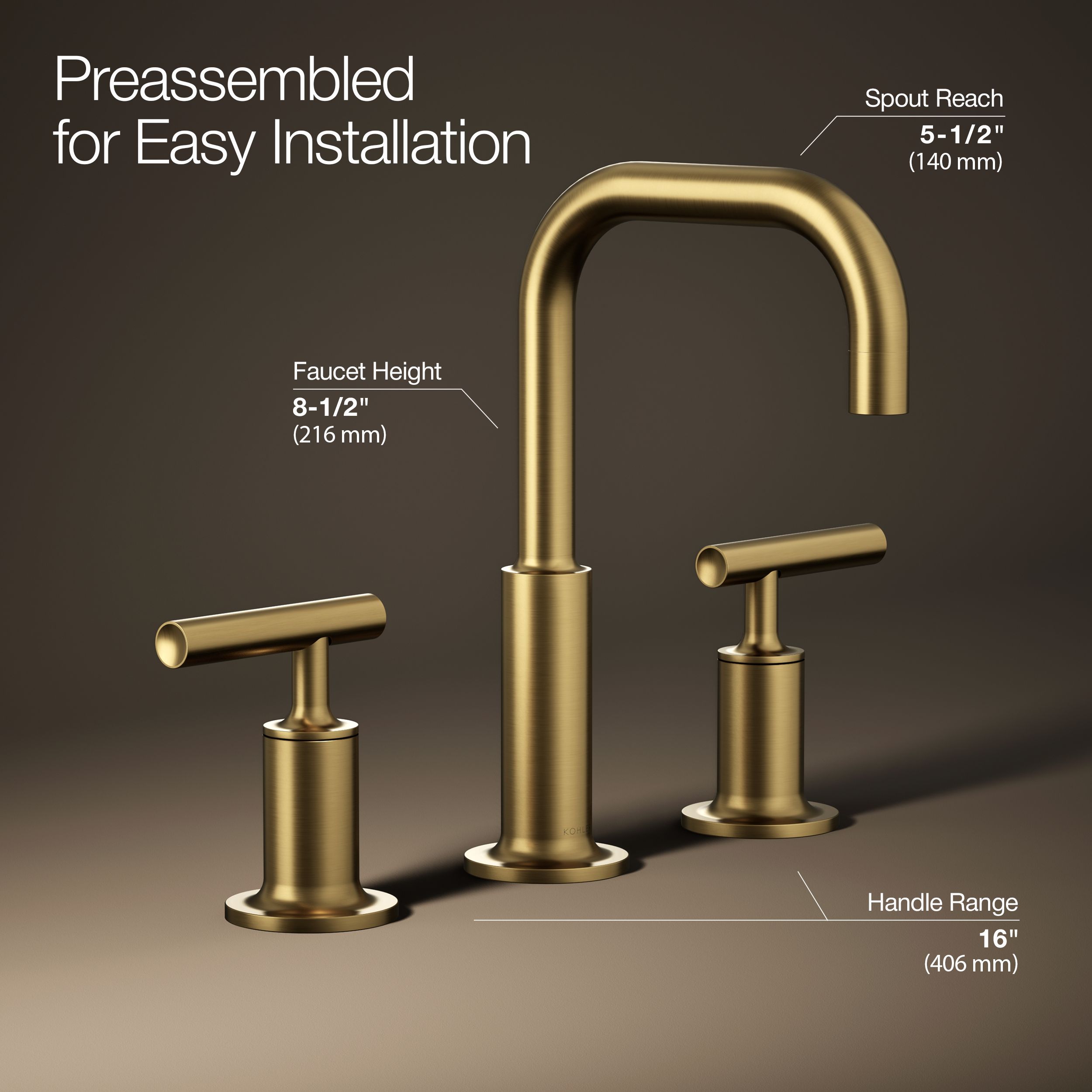 KOHLER K-14406-4-2MB Lavatory-Faucets - View #3