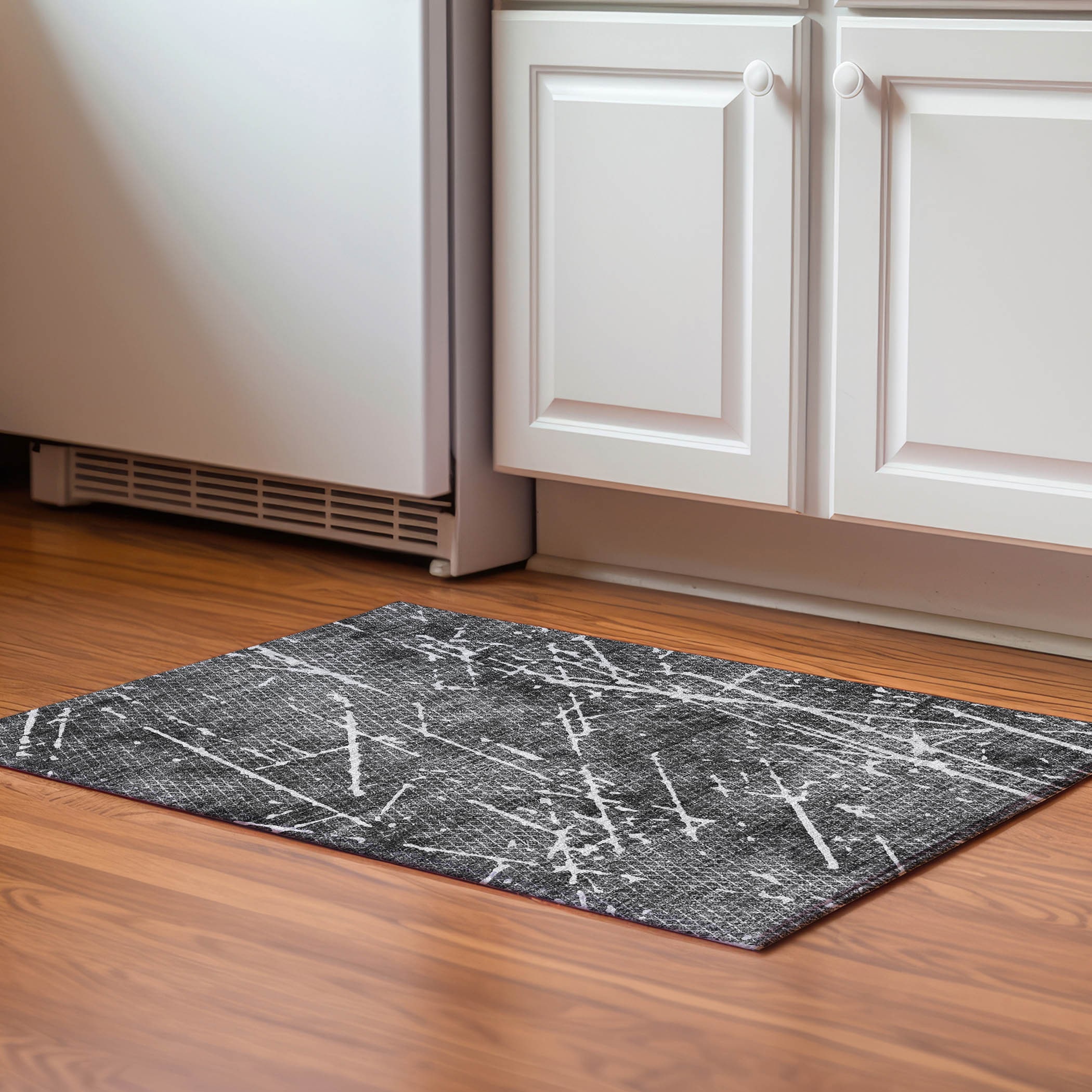 Addison Rugs AMF628CC20X30 Mayfield AMF628CC 2 x 3 (ft) Loomed Polyester Charcoal Rectangular Indoor Geometric Machine washable Area rug
