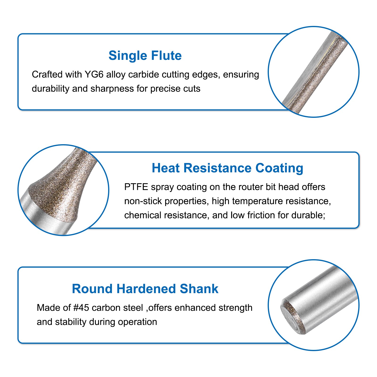 Unique Bargains S26030900UX4425 Edge-Forming-Router-Bits - View #4
