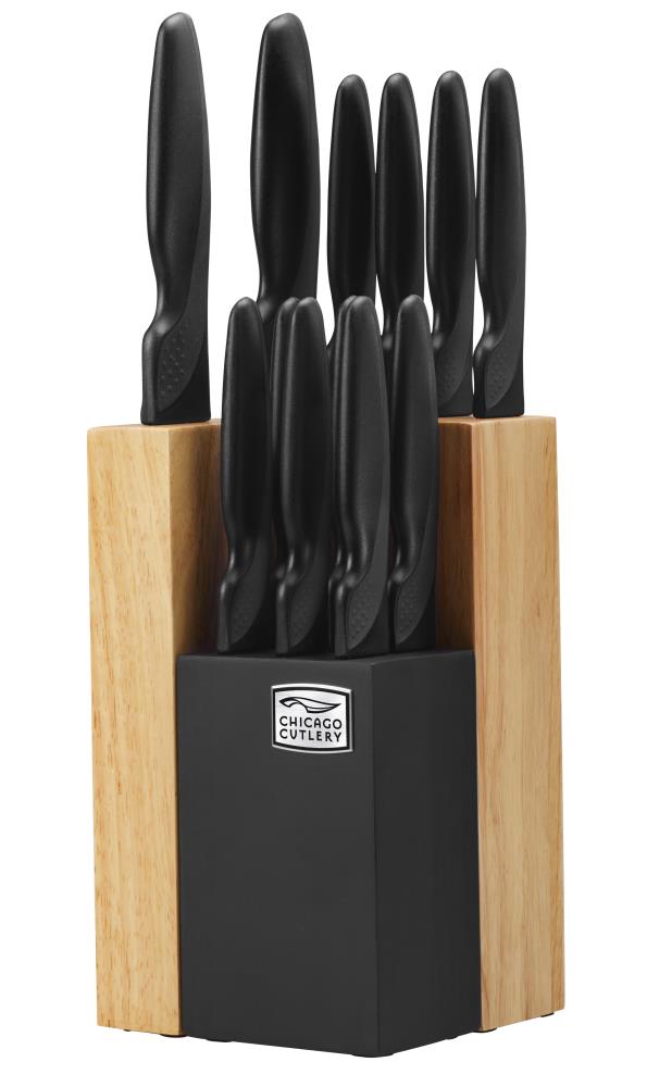 Chicago Cutlery ProHold Coated 14 pc Block Set - Stainless Steel