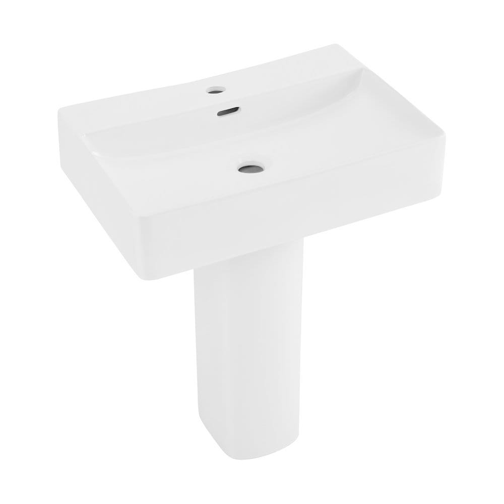 Concorde Square Two Piece Pedestal Sink