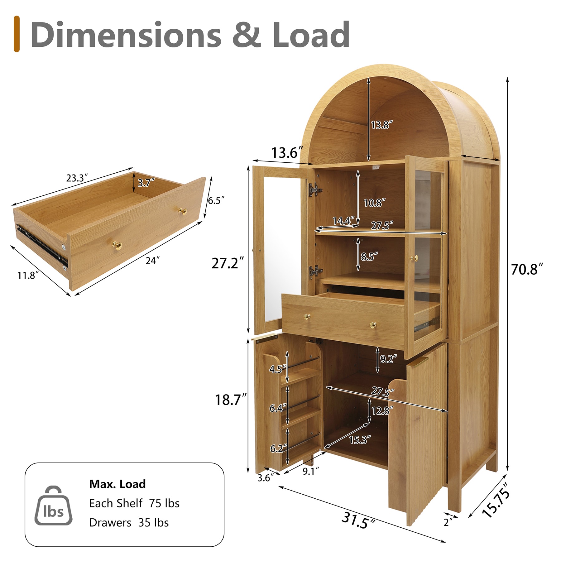 SINOFURN SYC500027BG Dining-Kitchen-Storarge - View #10