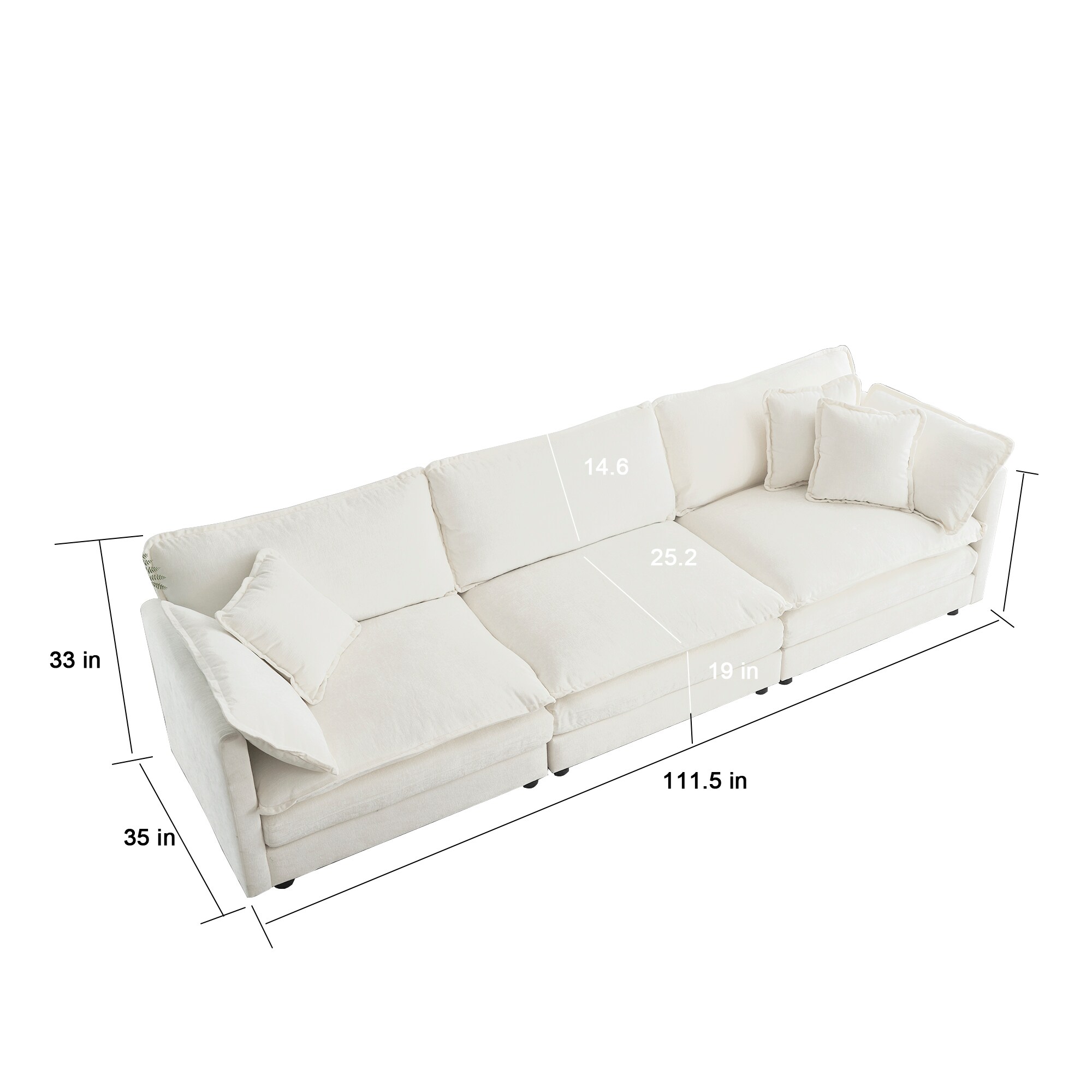 LUXEYARD DS-X-224-SOFA41 Sofas-Loveseats - View #7