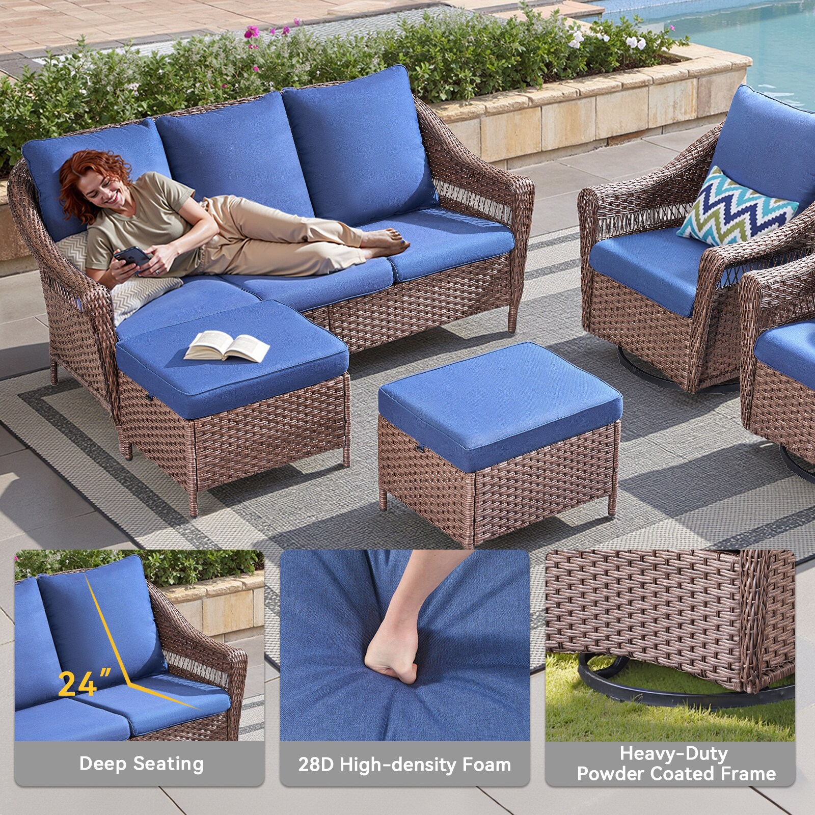 HyperDrop Cart W-T3773P420087 Patio-Sofas-Daybeds - View #3