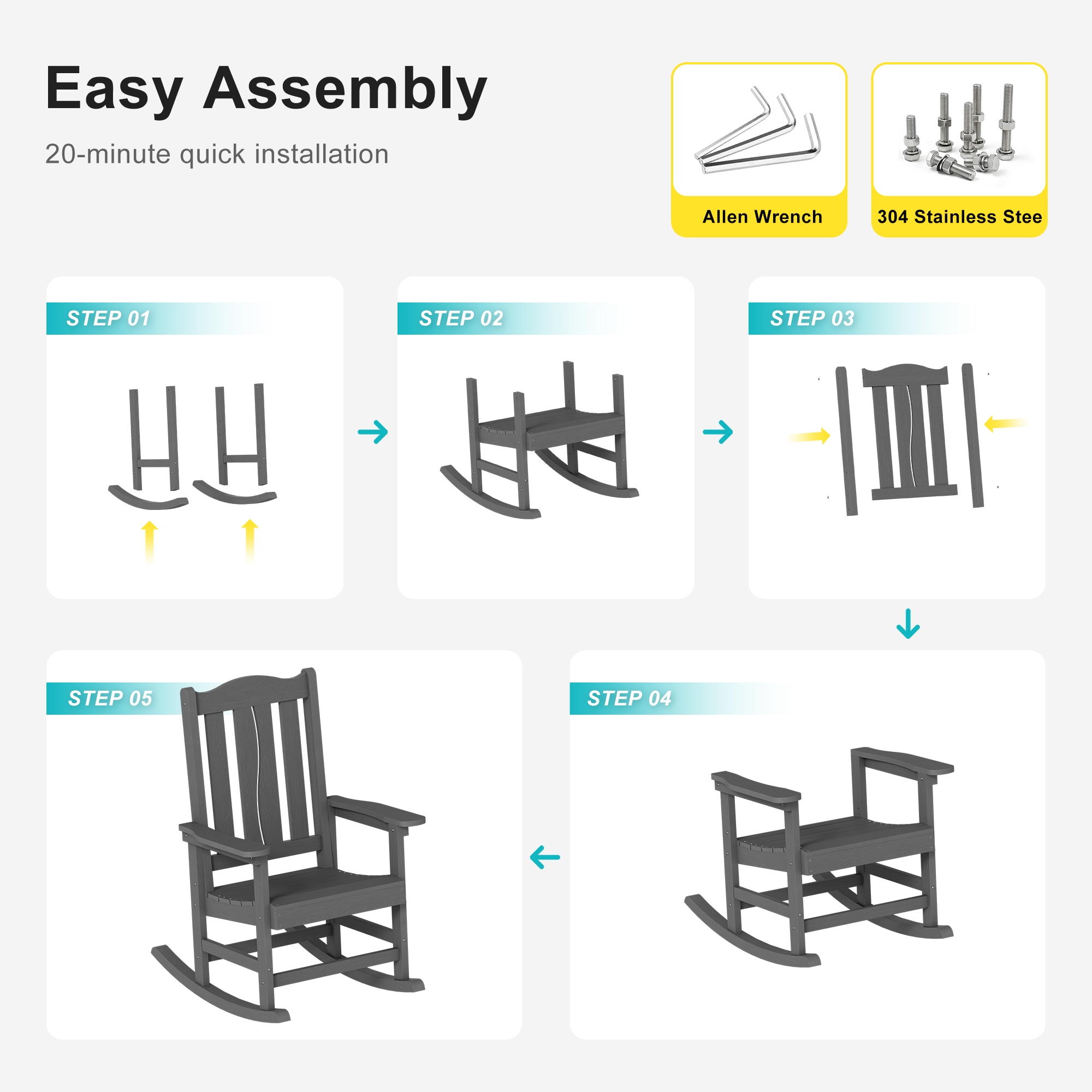 Livewood L-E-TS-63GY Patio-Chairs - View #8