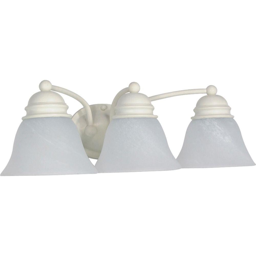 LW-SC529902 20.5-in 3-Light Textured White Transitional Vanity Light Bar
