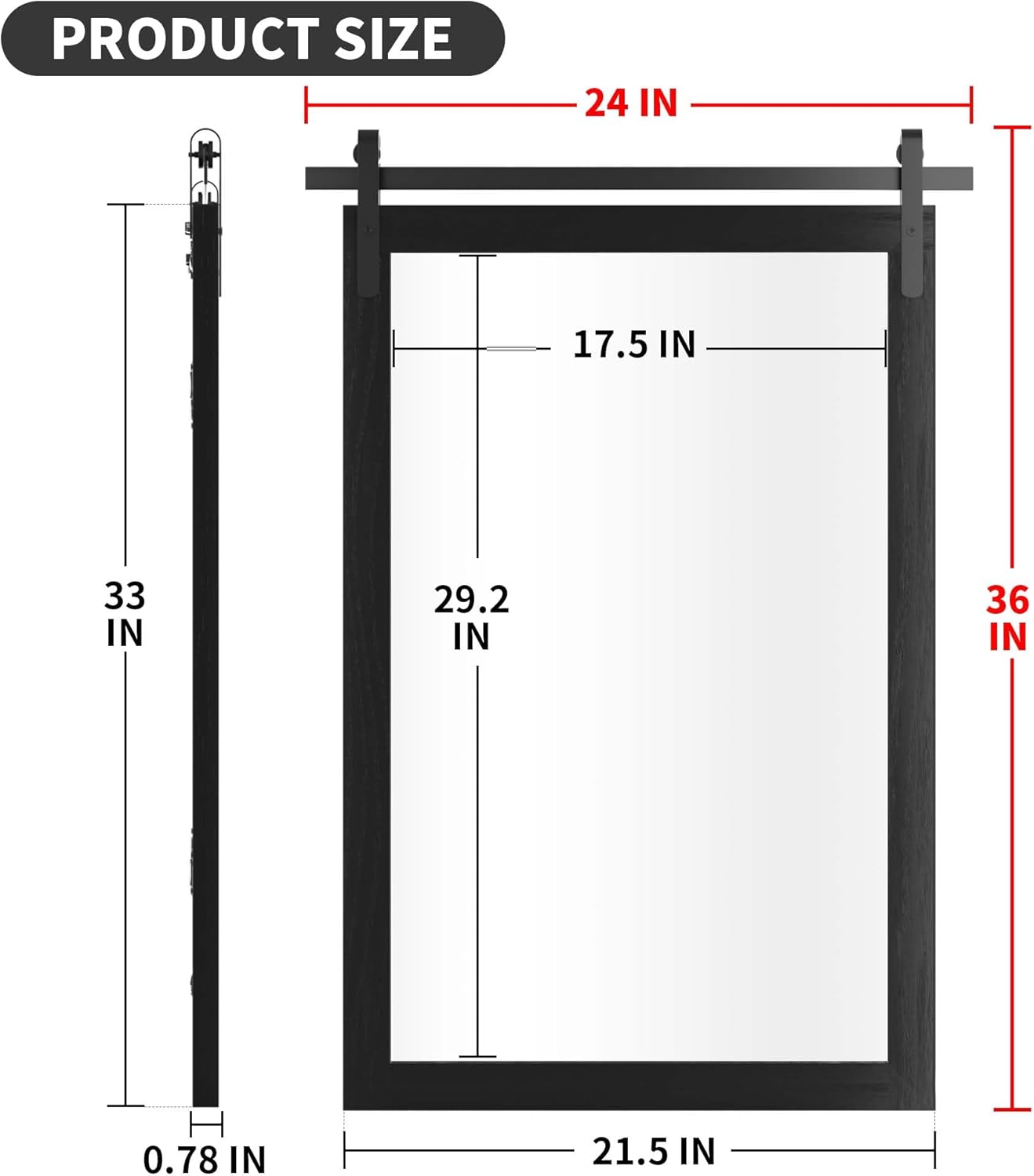Clavie PH-24361-FRBL Decor-Mirrors - View #2