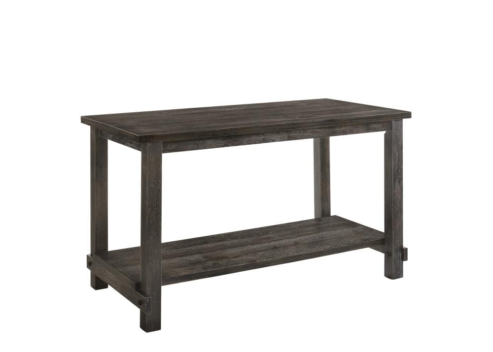 ACME FURNITURE 73830 Martha II Weathered Gray Transitional Counter Table, Wood with Wood Base 60-in L x 36-in H
