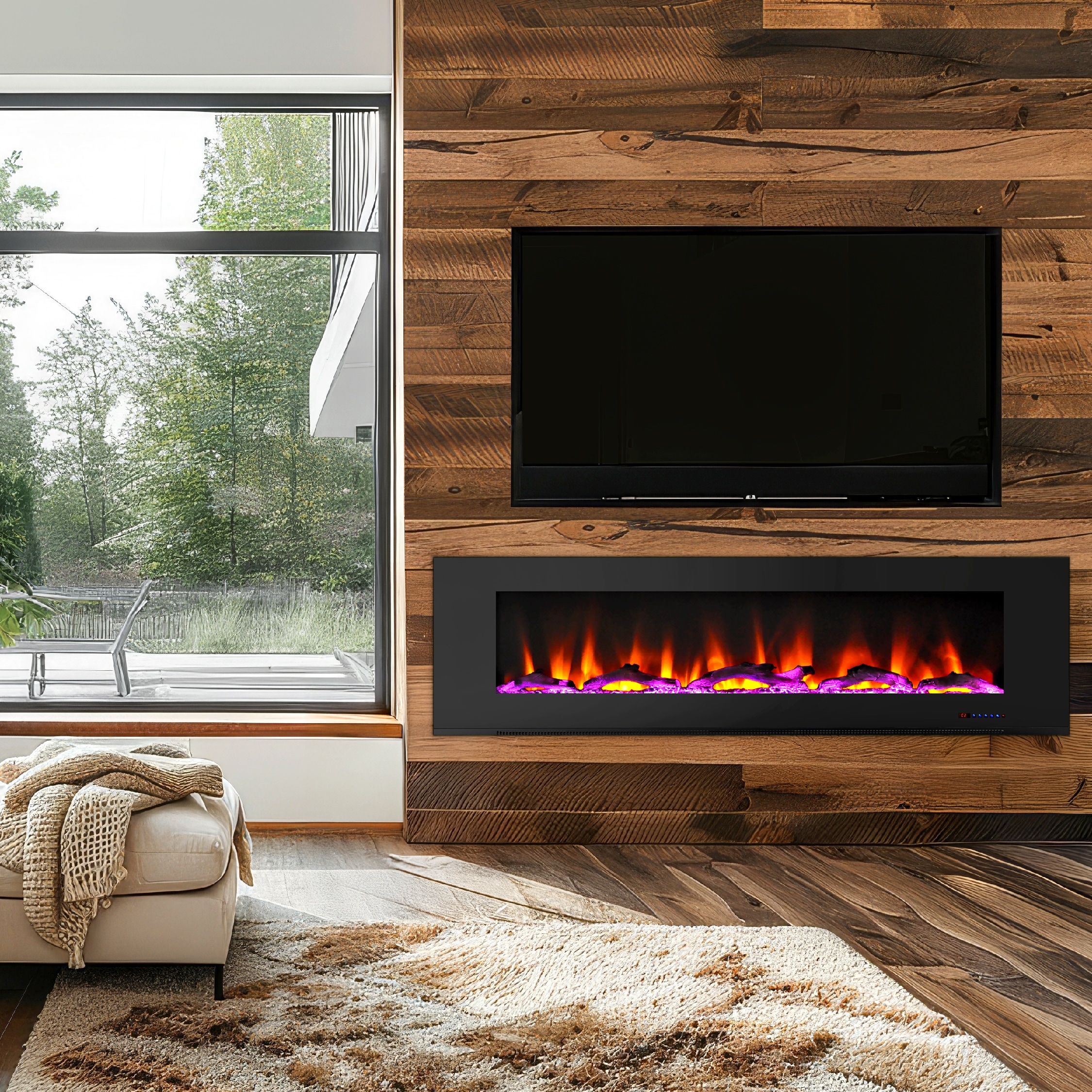 Cambridge CAM72WMEF-2BLK Electric-Fireplaces - View #2