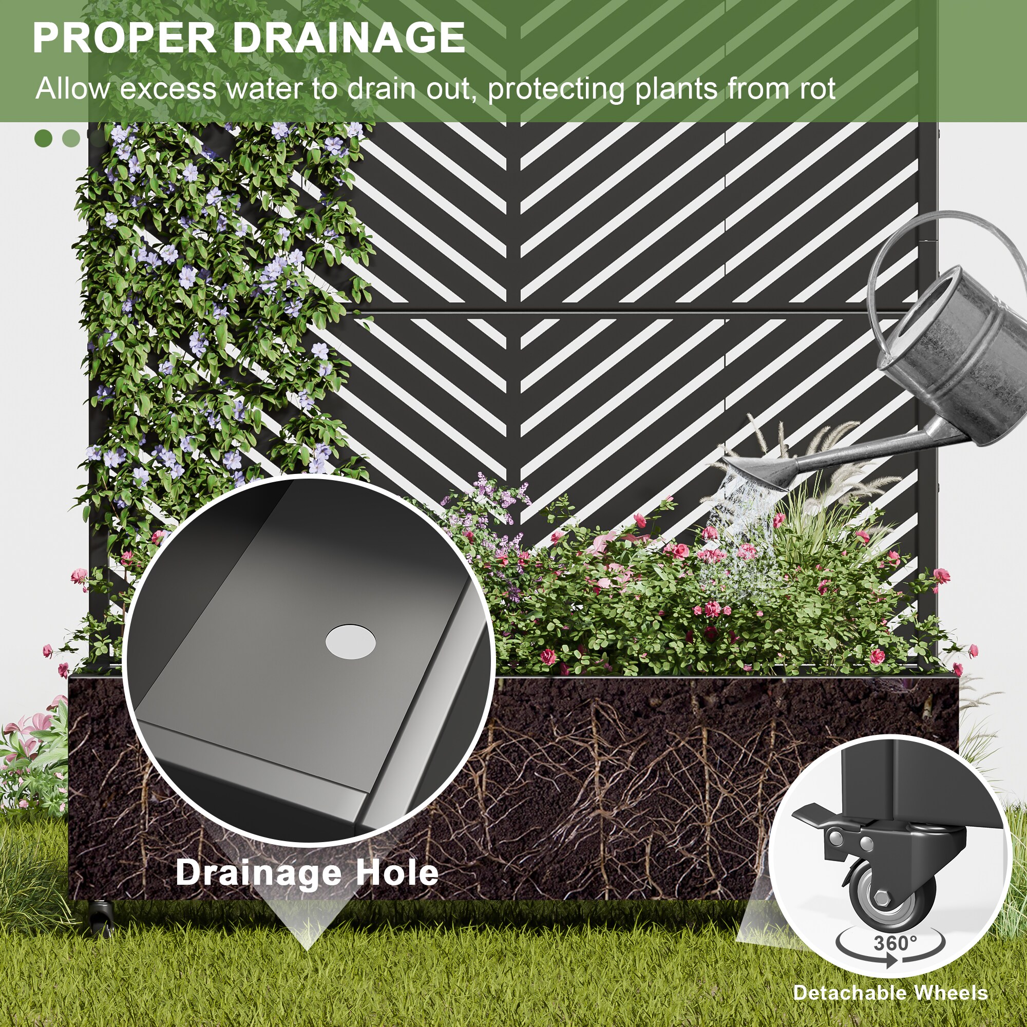 Misty Moon LW0409-RPB-ZZX060 Raised-Planter-Boxes - View #7