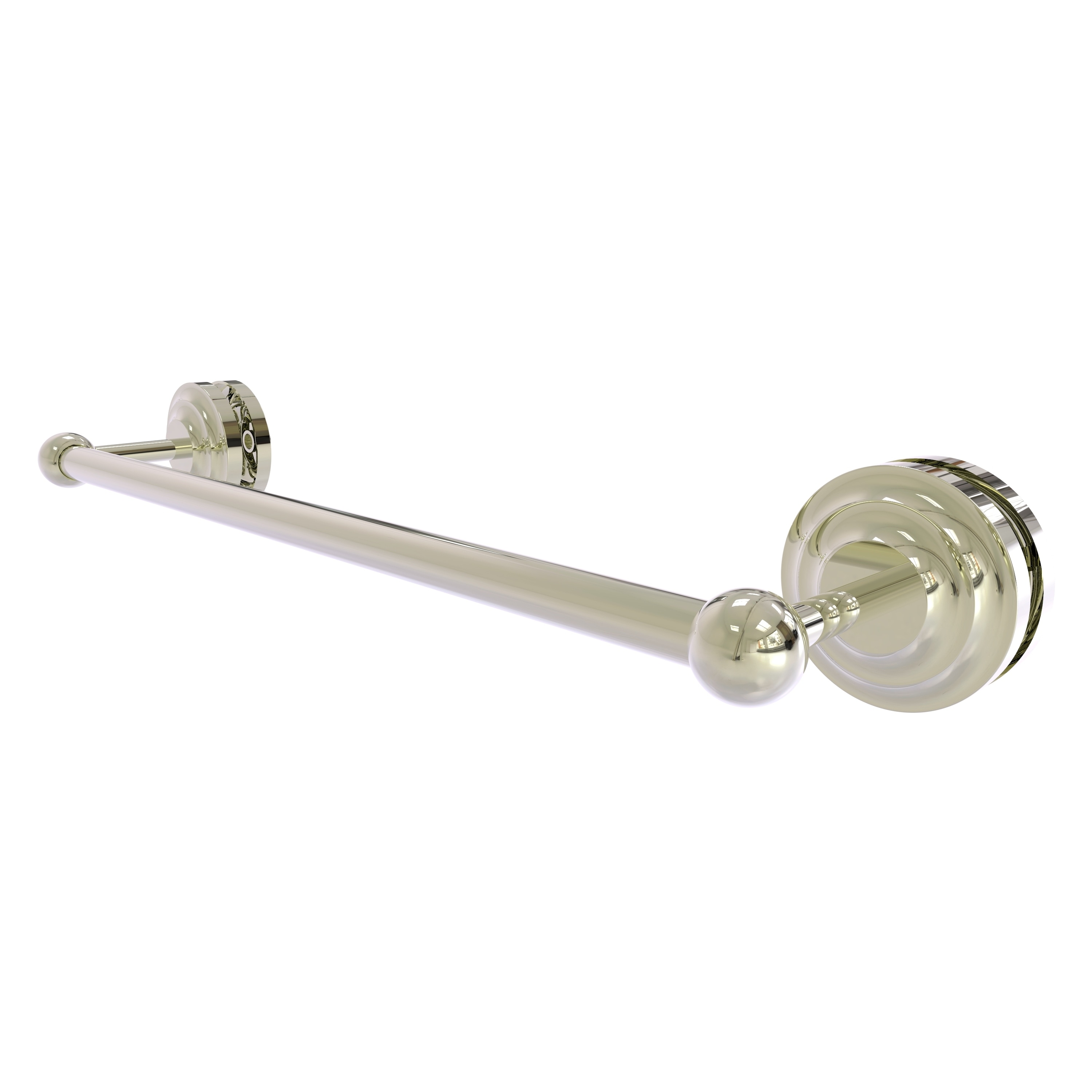 Allied Brass QN-41-SM-18-PNI Que New 18-in Polished Nickel Wall mount Single Towel Bar