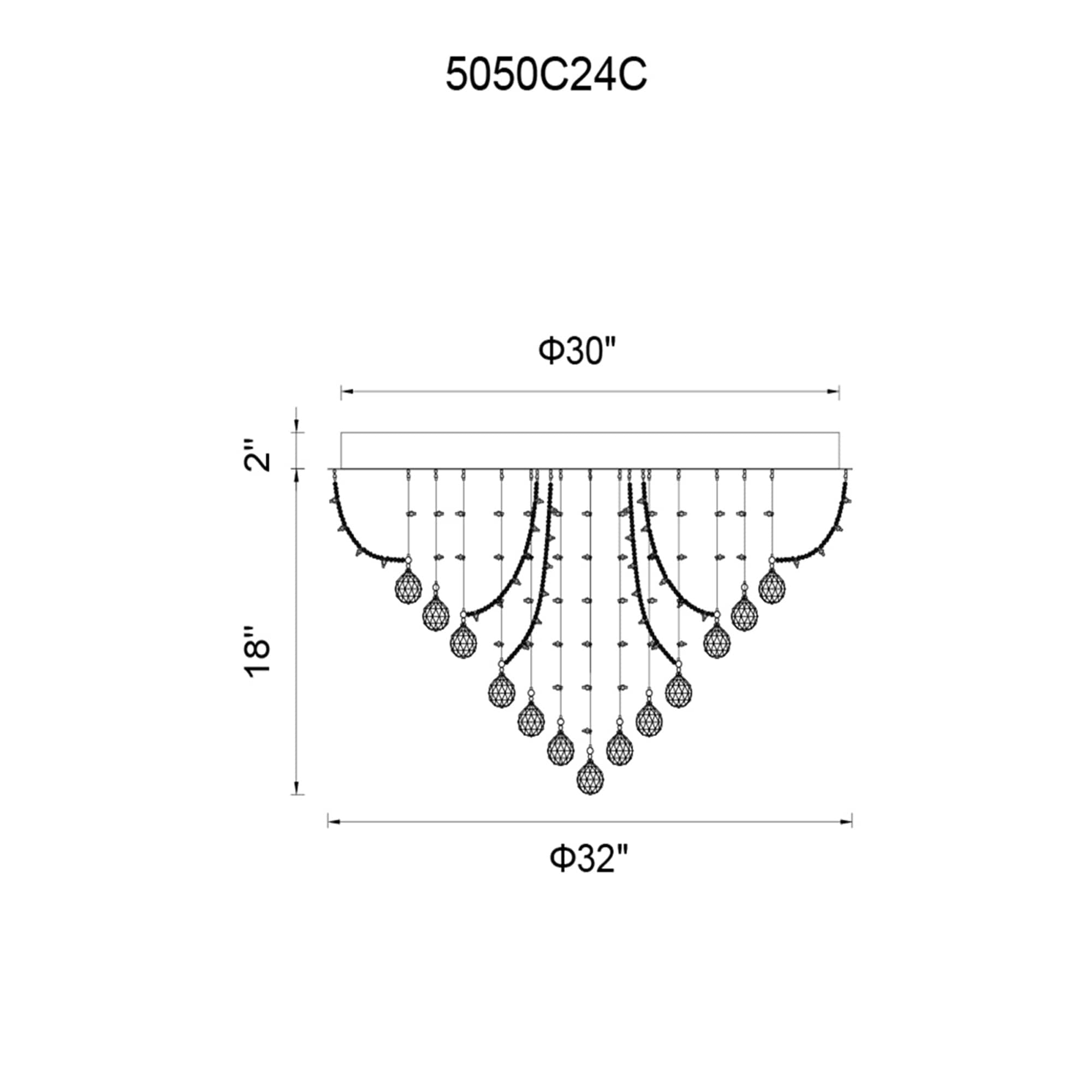 CWI Lighting 5050C24C flushmounts - View #3