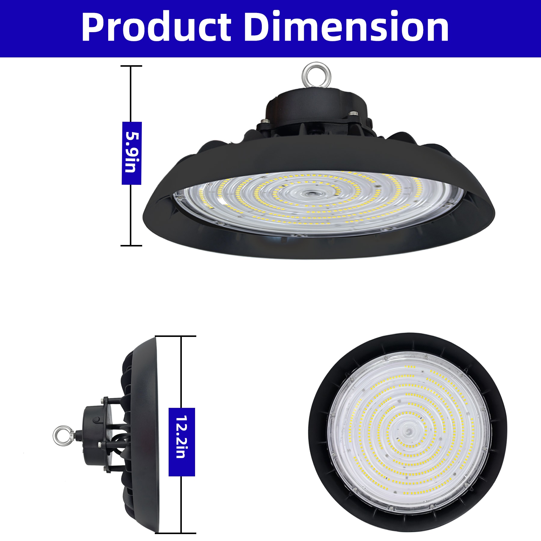 WYZM UFO100-4PCS-AA High-Bay-Lights - View #3