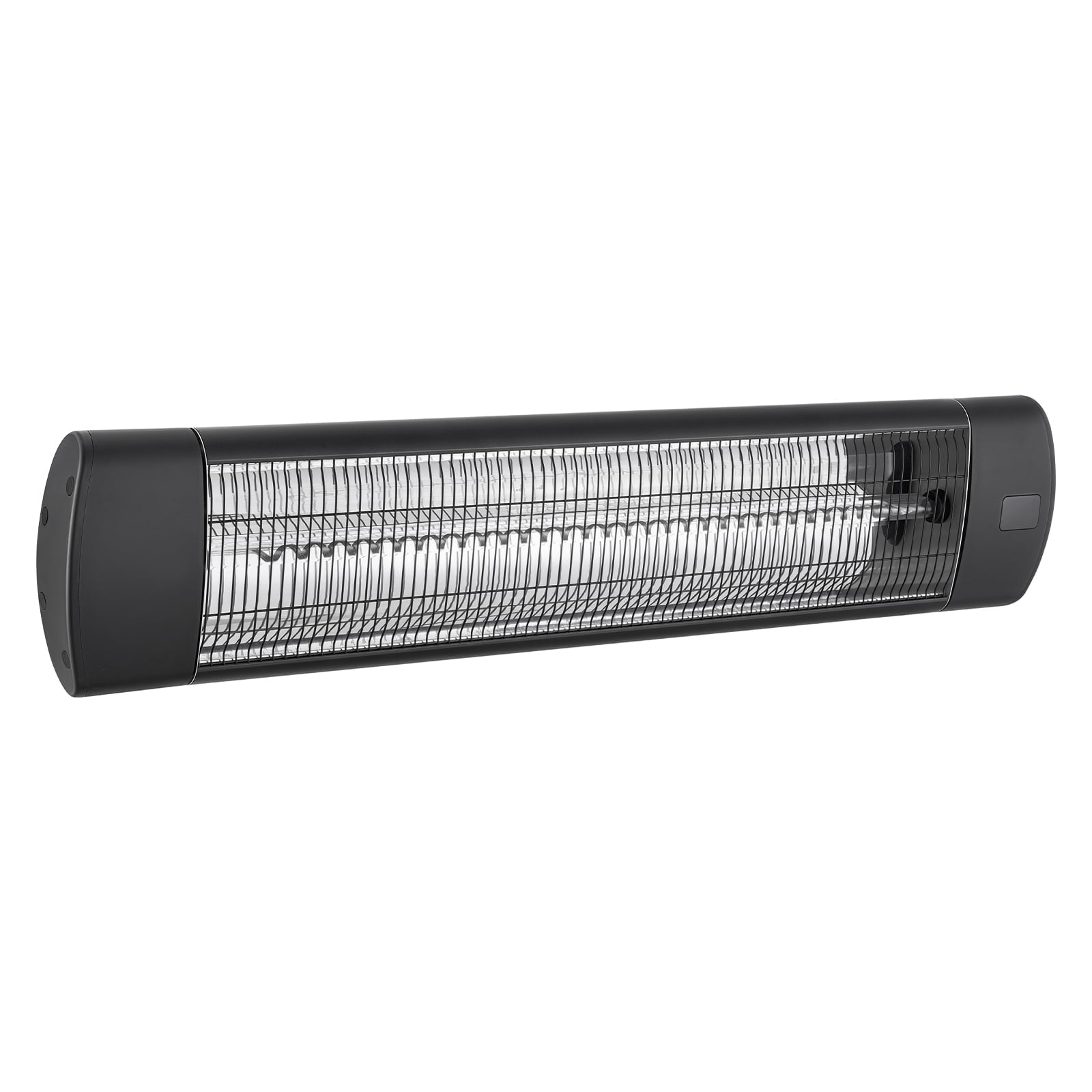 VEVOR Infrared Heater 1500W Electric Space Heater 3 Heat Settings Black with Remote Control for Outdoor Use 24 Hours Timer Premium Aluminum Alloy Even Warmth for Patios Backyards and Balconies