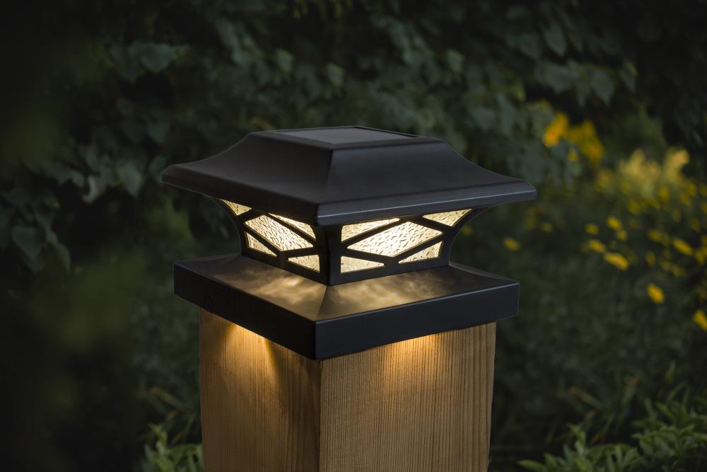 kingsbridge dual lighting solar post cap