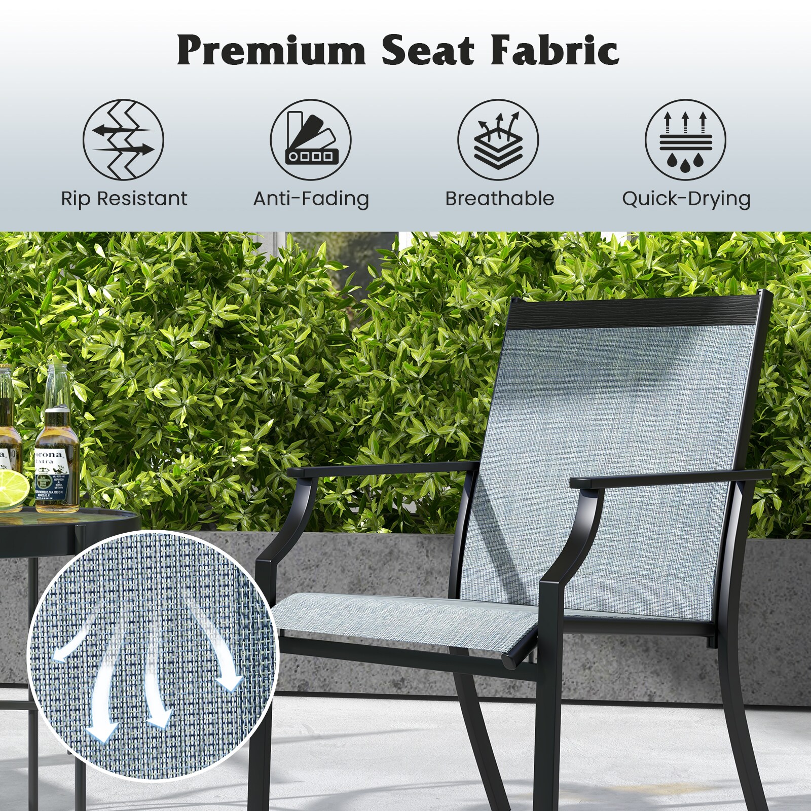 LIVIZA TDS11360BL-2 Patio-Chairs - View #3