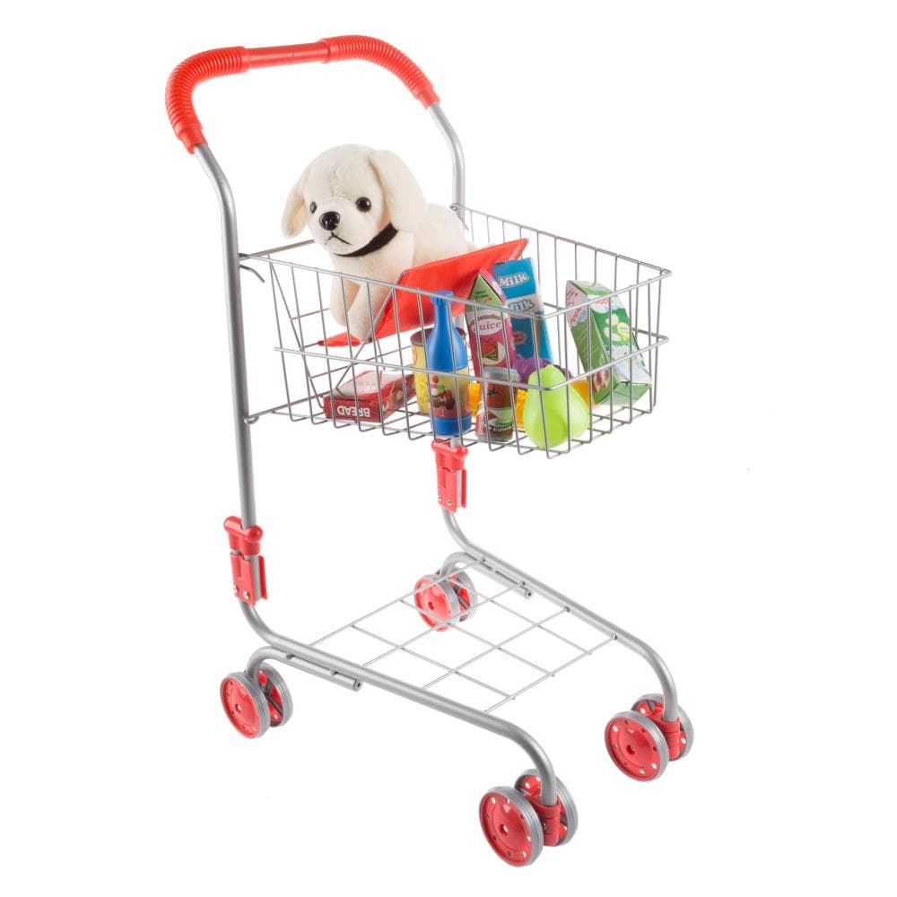 Kids grocery shops basket