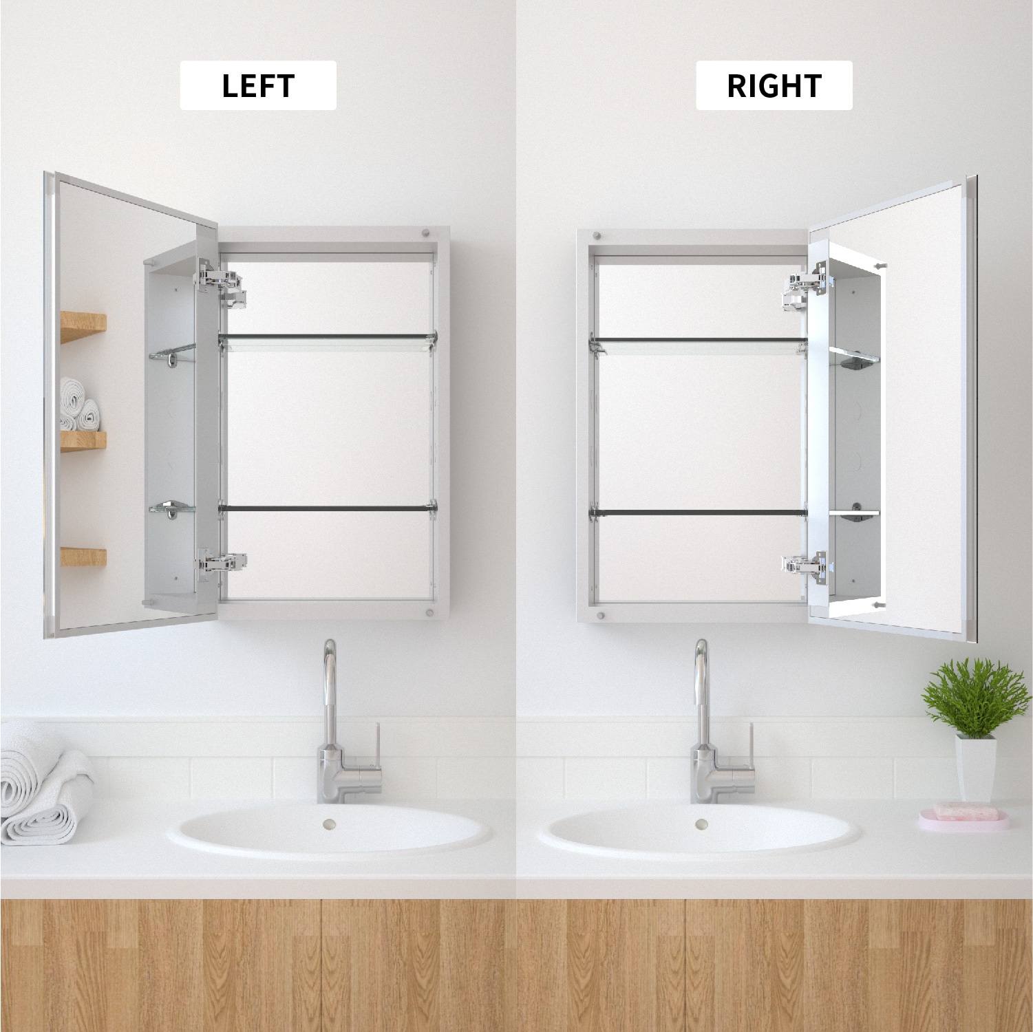 TaiMei MMC1524-SA Bathroom-Medicine-Cabinets - View #5