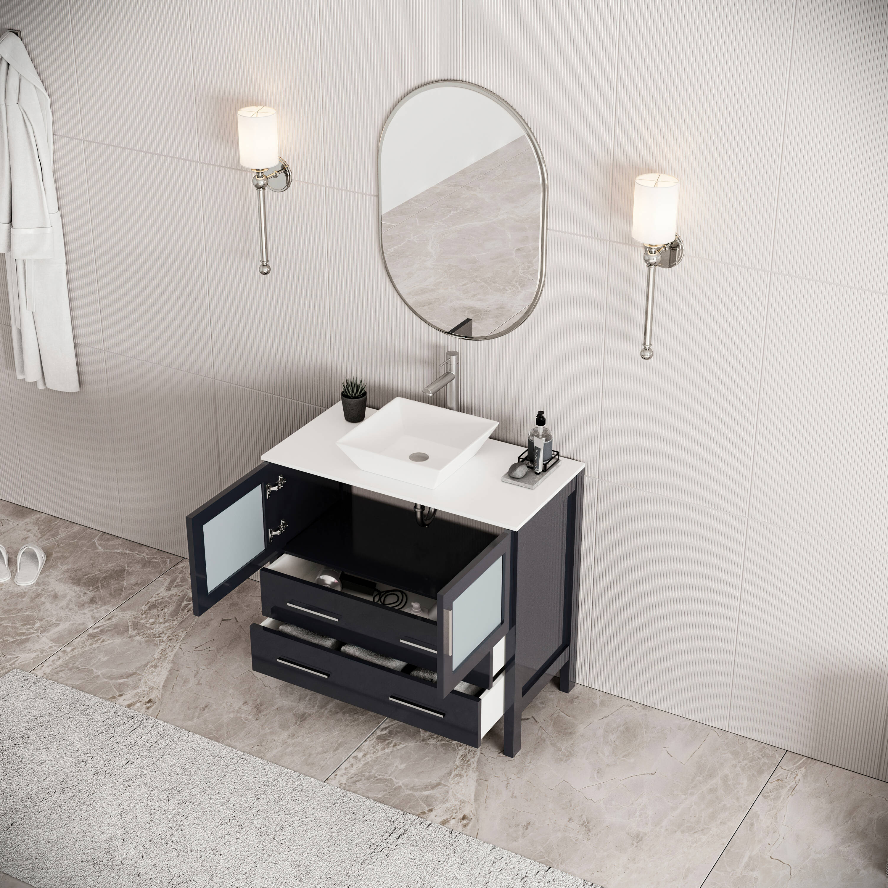 Fresca FCB6236ES-CWH-V Bath-Vanity-Combo - View #3