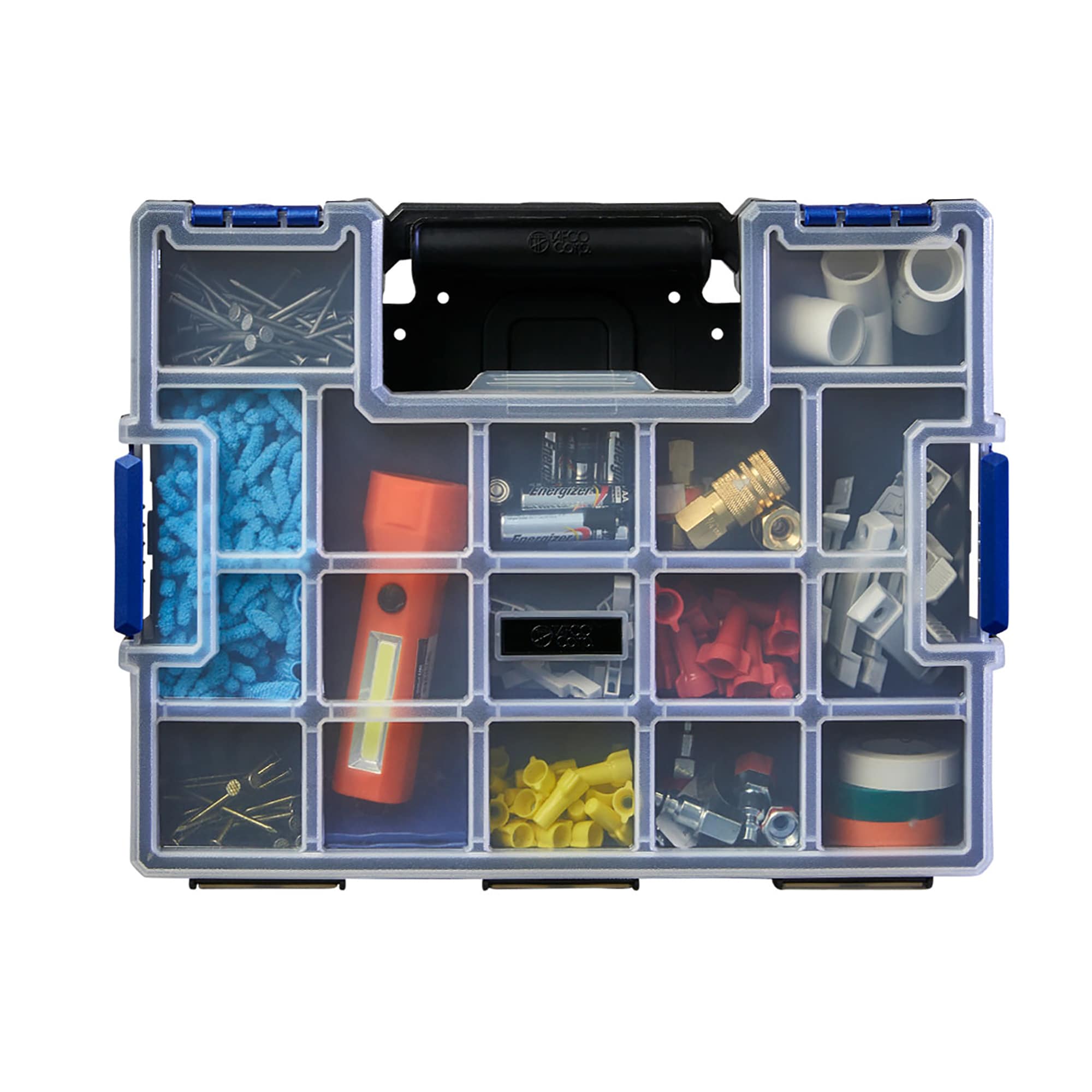 Project Source Plastic 6-Compartment Plastic Small Parts Organizer